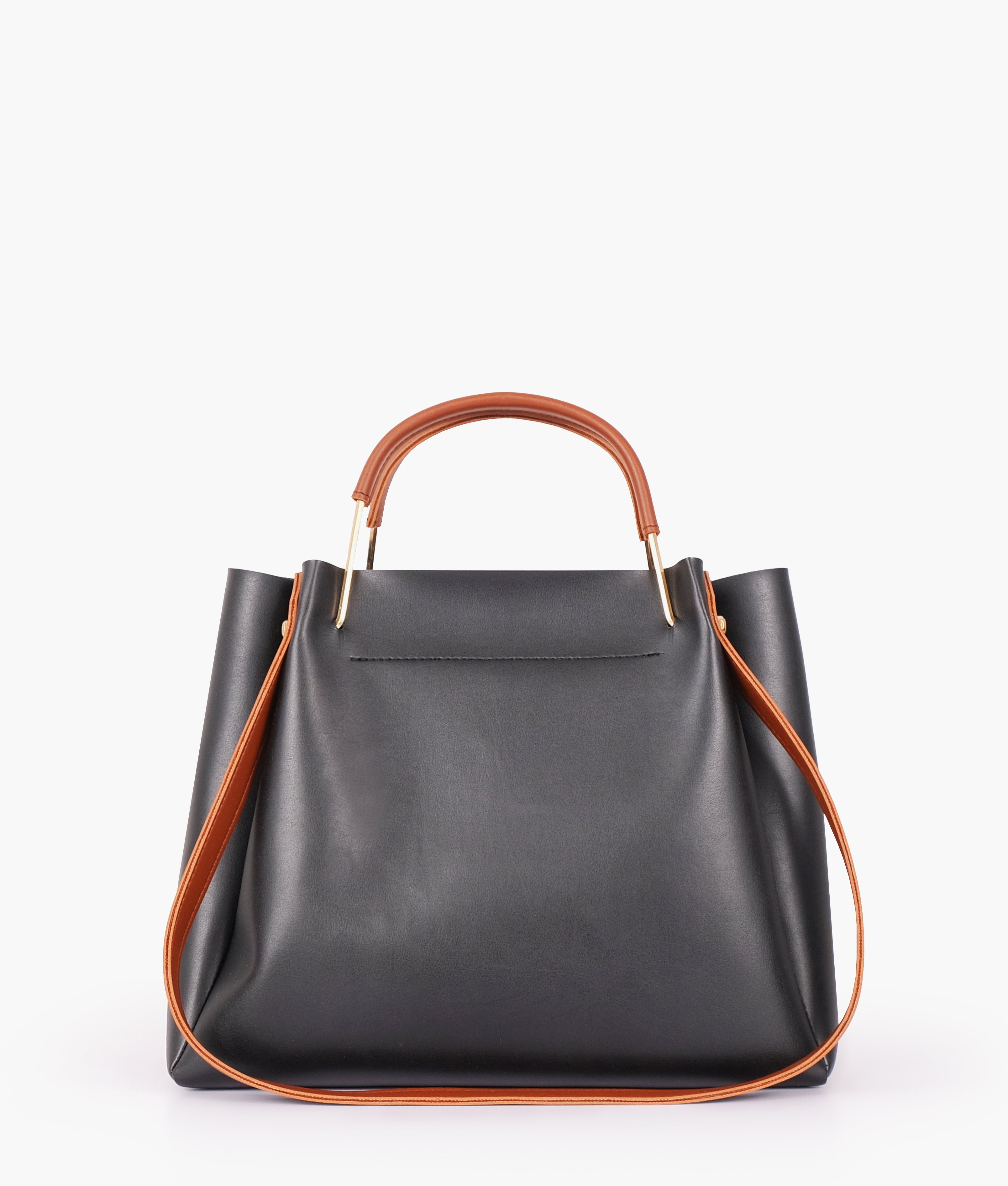 LumaVex - Black metal handle tote bag