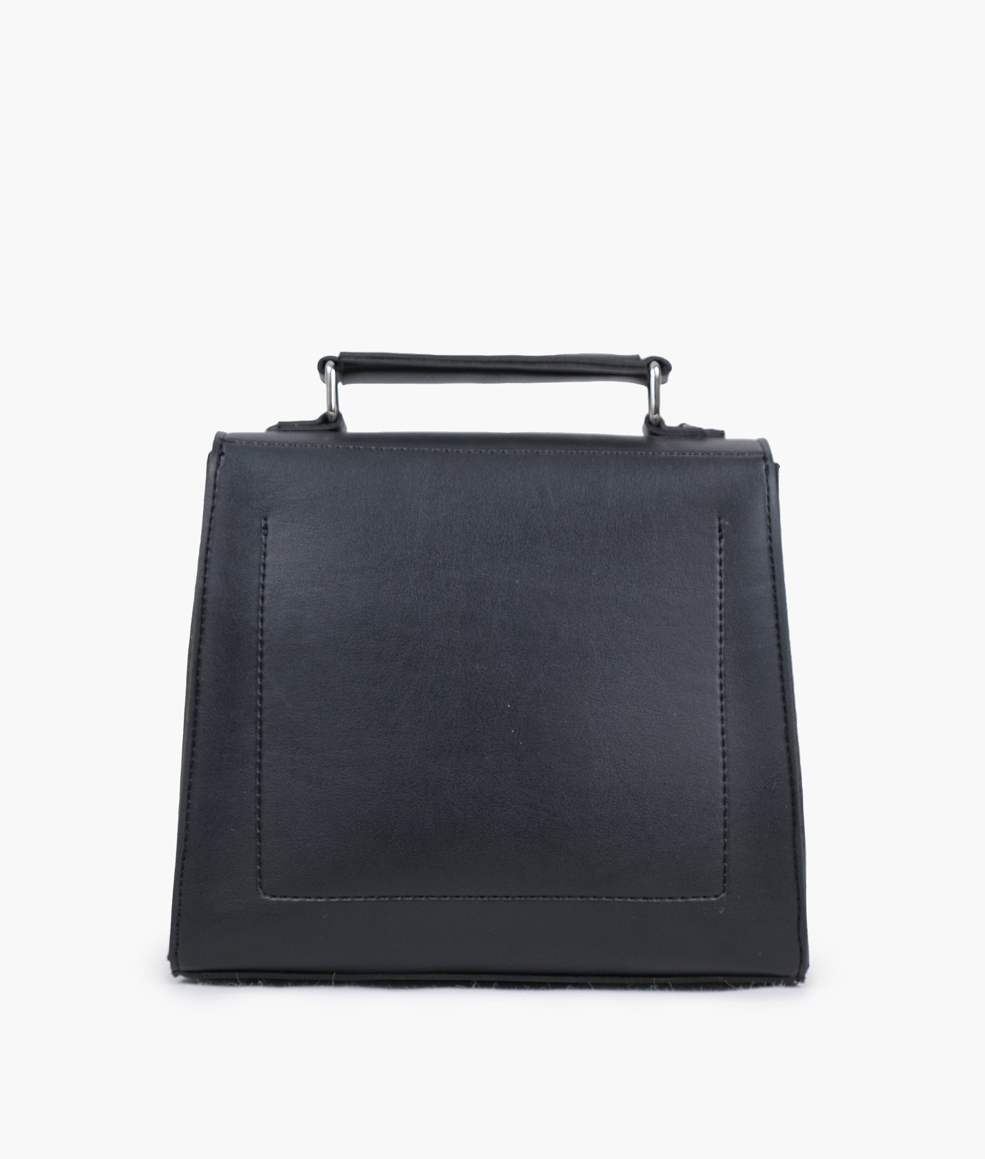LumaVex - Black push-lock messenger bag