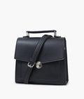 LumaVex - Black push-lock messenger bag