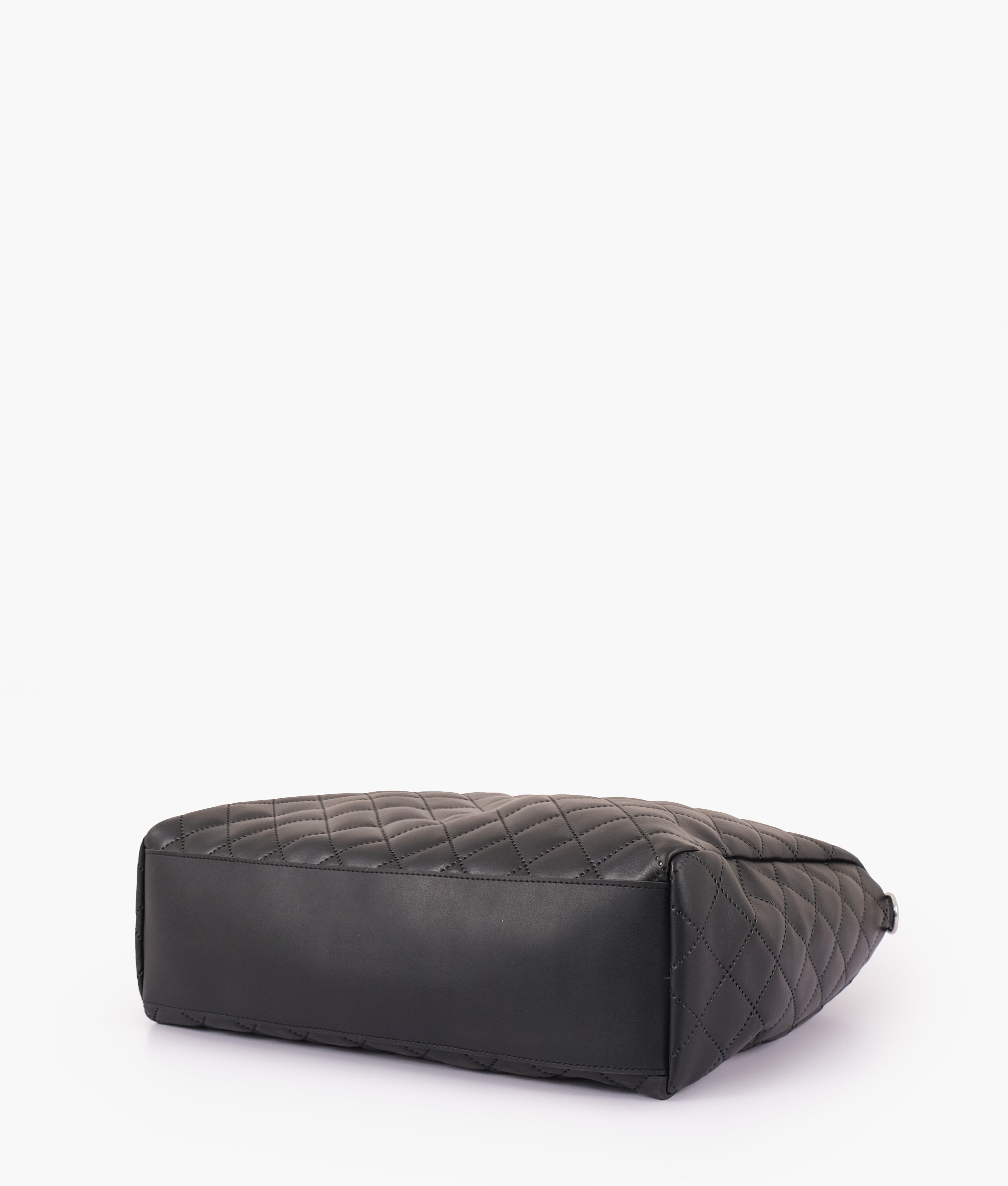 LumaVex - Black quilted carryall tote bag