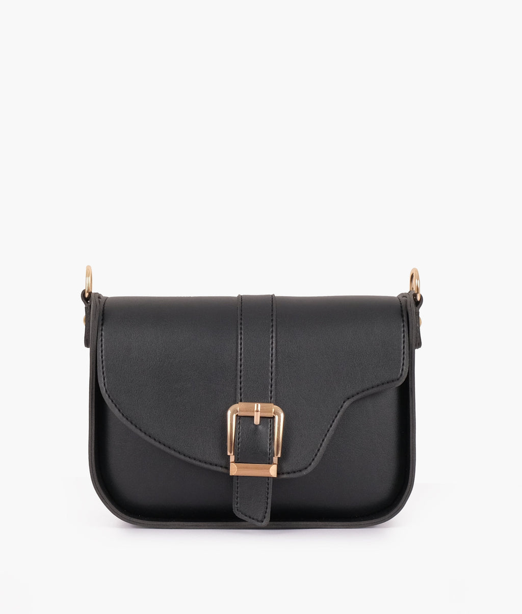 LumaVex - Black saddle buckle bag