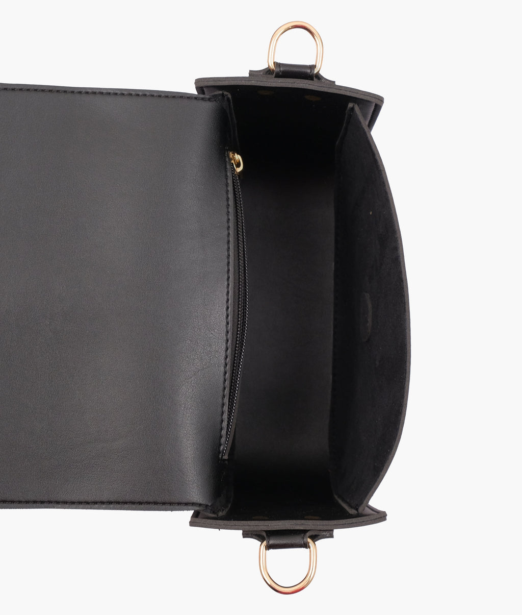 LumaVex - Black saddle buckle bag