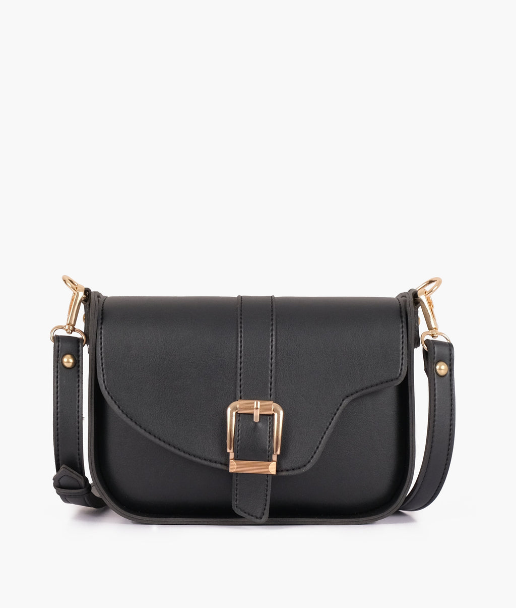 LumaVex - Black saddle buckle bag