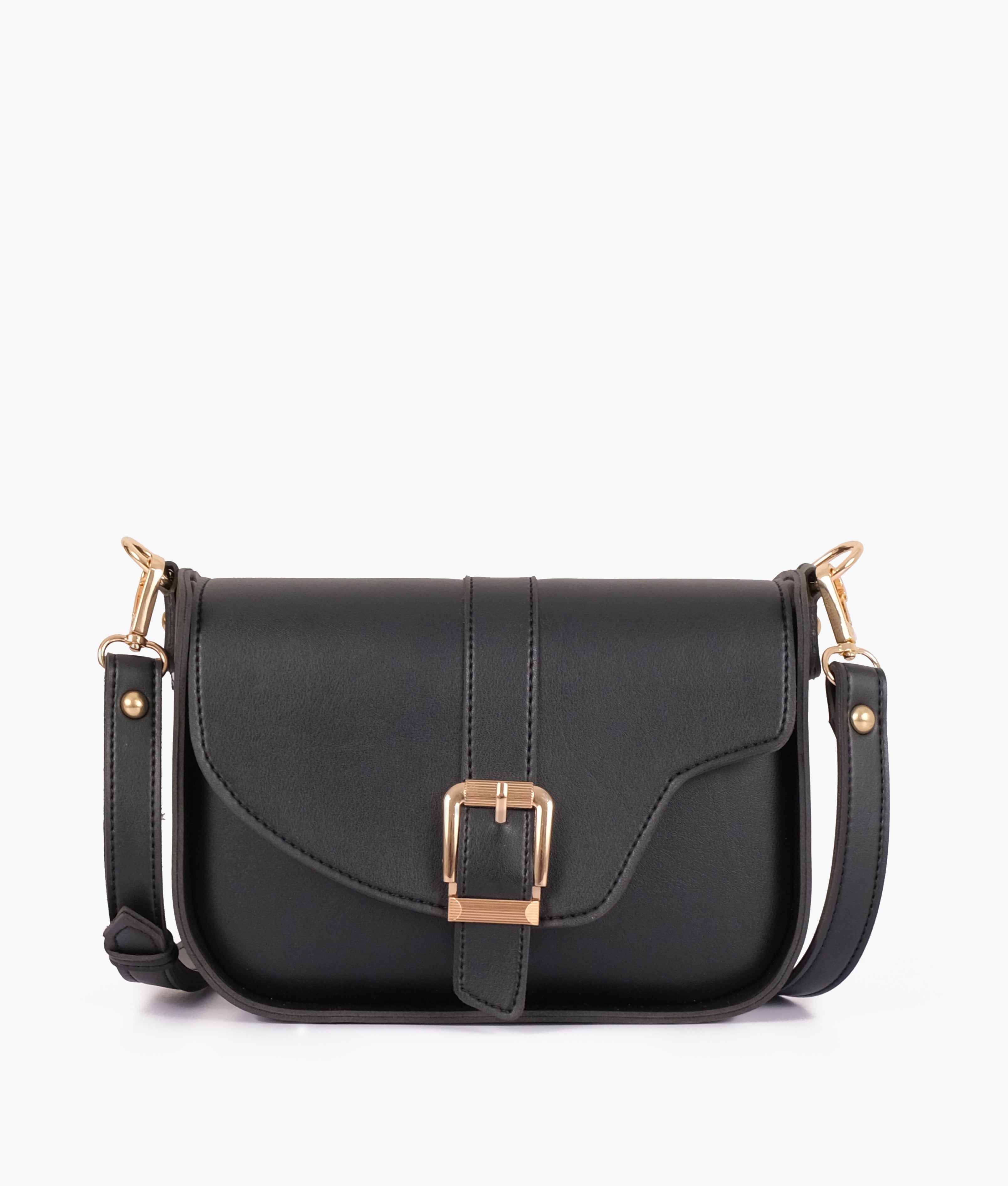 LumaVex - Black saddle buckle bag
