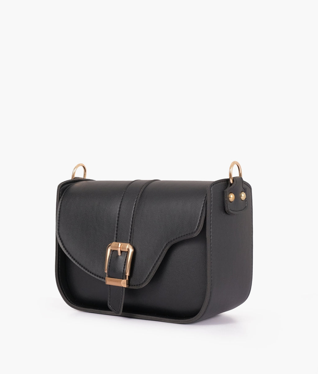LumaVex - Black saddle buckle bag