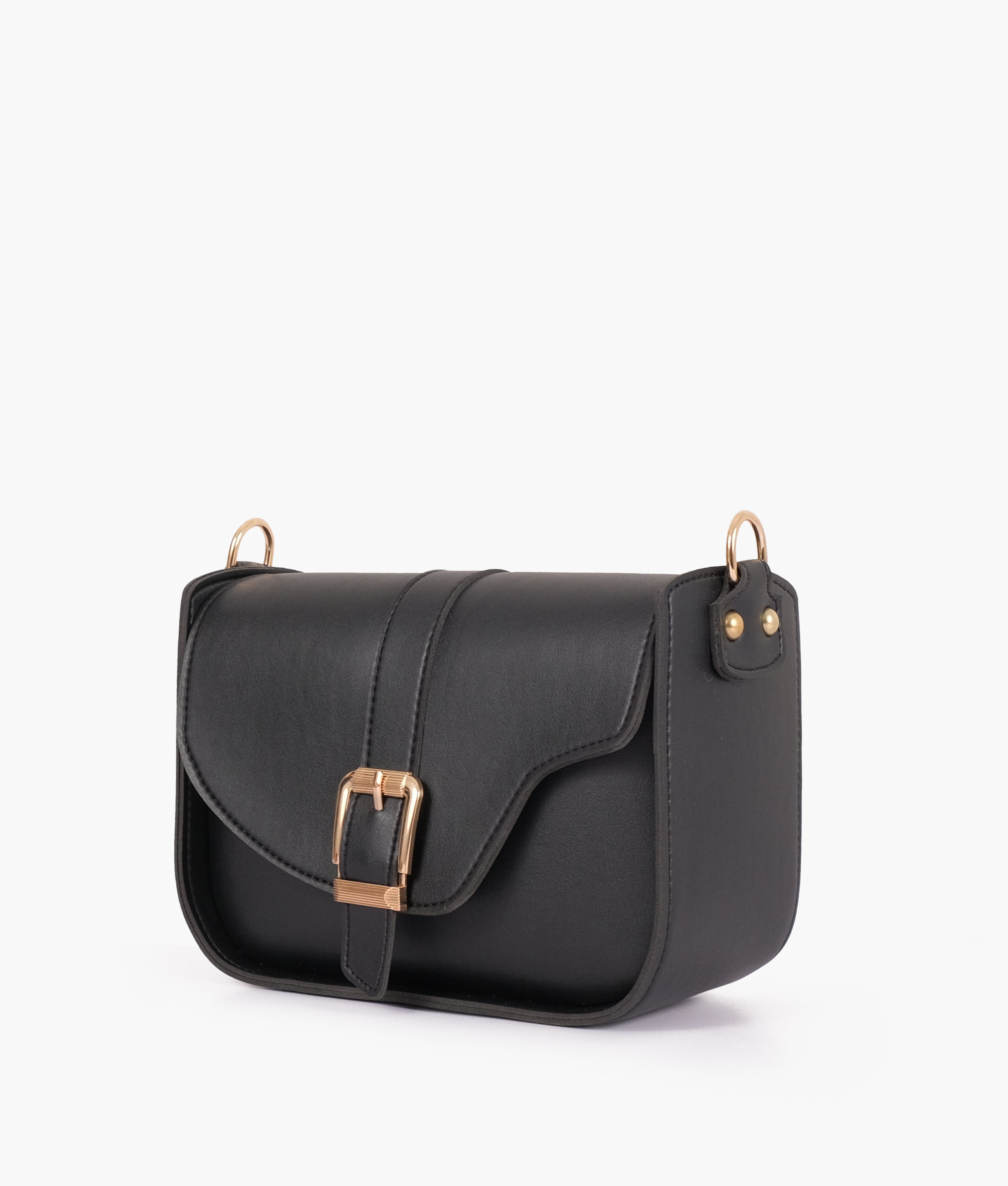 LumaVex - Black saddle buckle bag