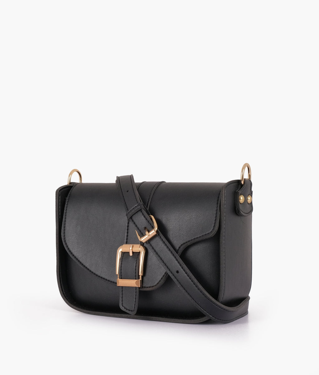LumaVex - Black saddle buckle bag