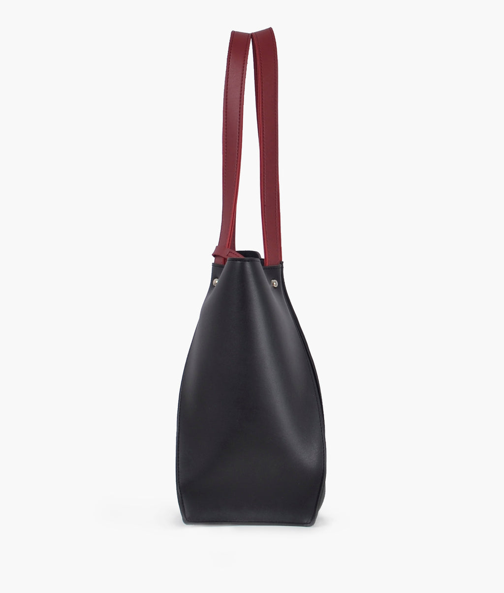 LumaVex - Black shopping tote bag