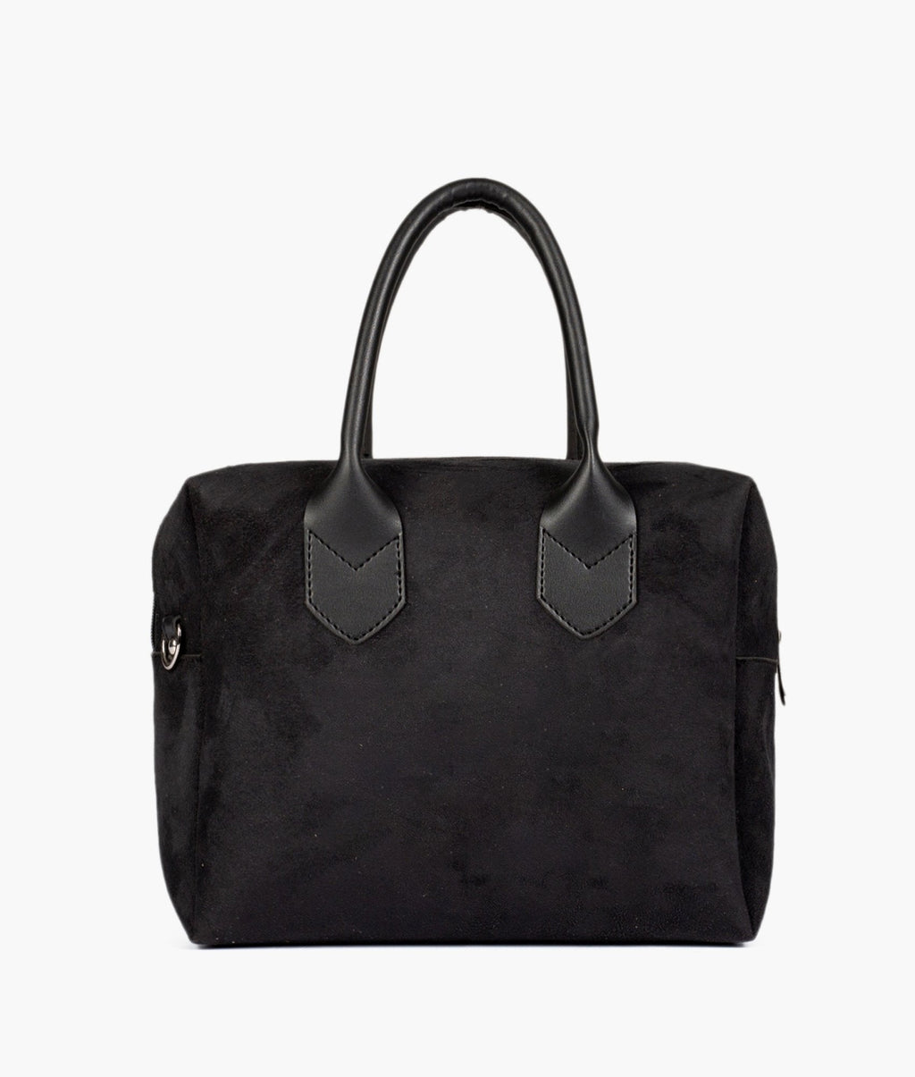 LumaVex - Black suede mini bowling bag