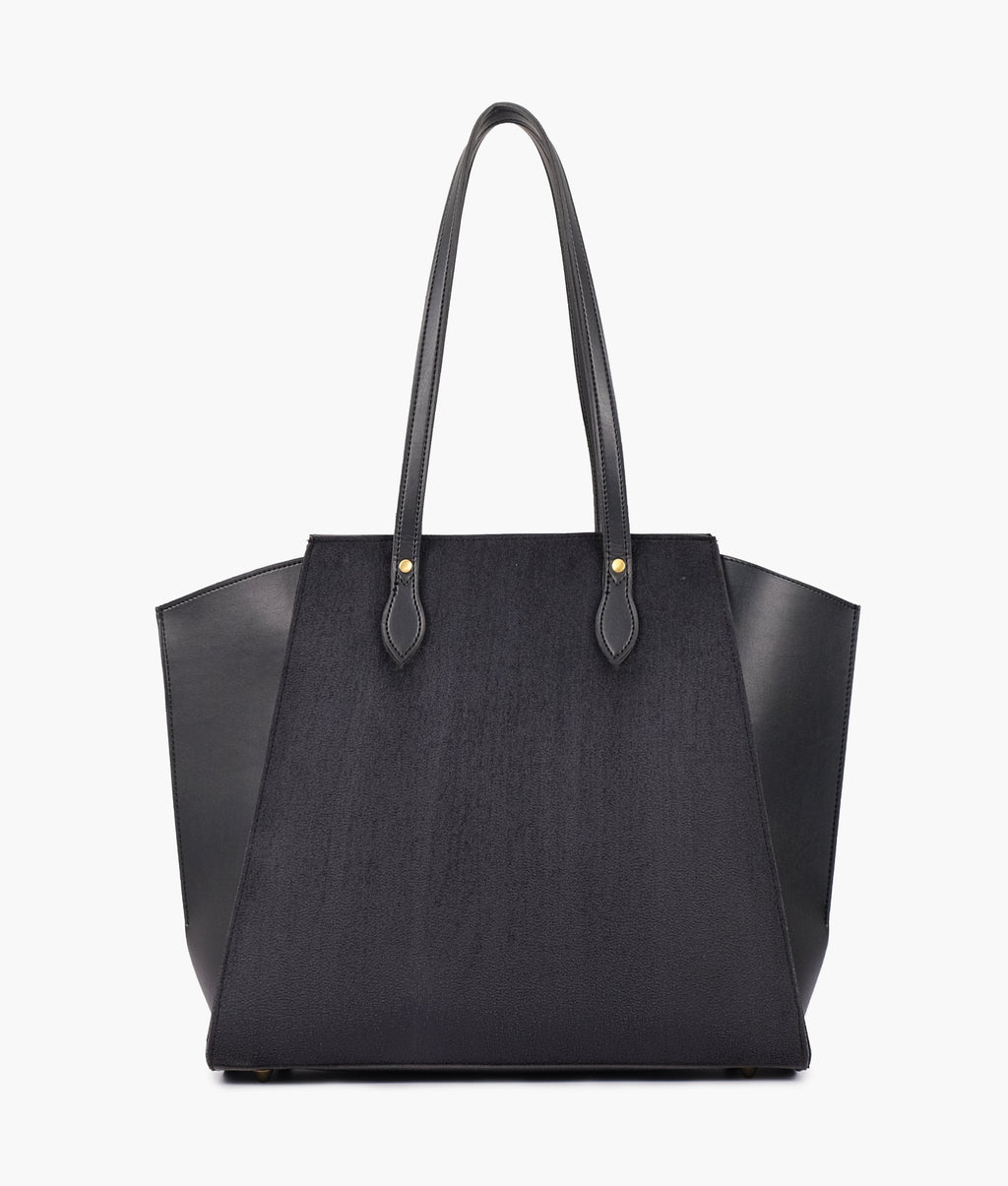 LumaVex - Black suede classic tote bag