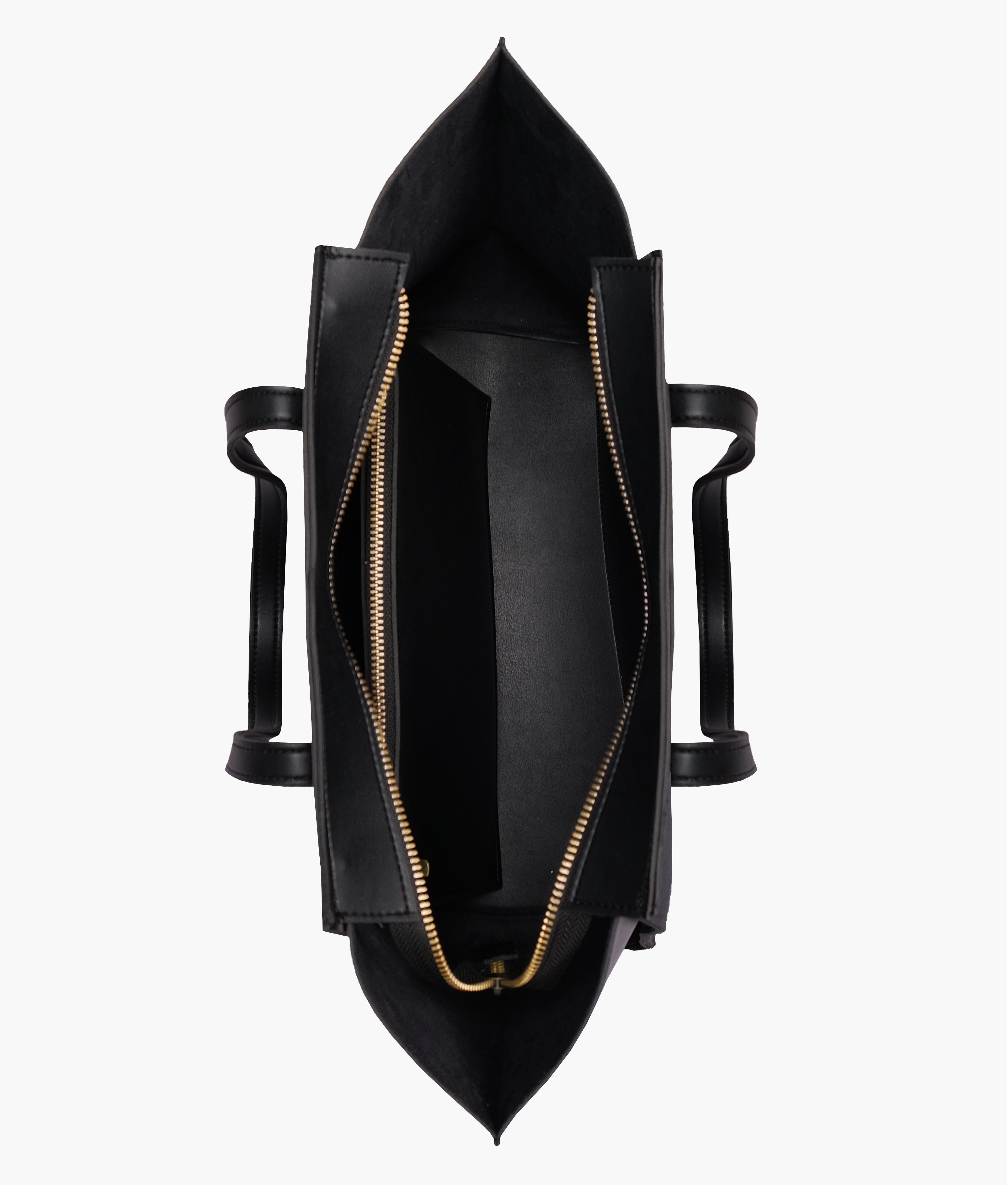 LumaVex - Black suede classic tote bag