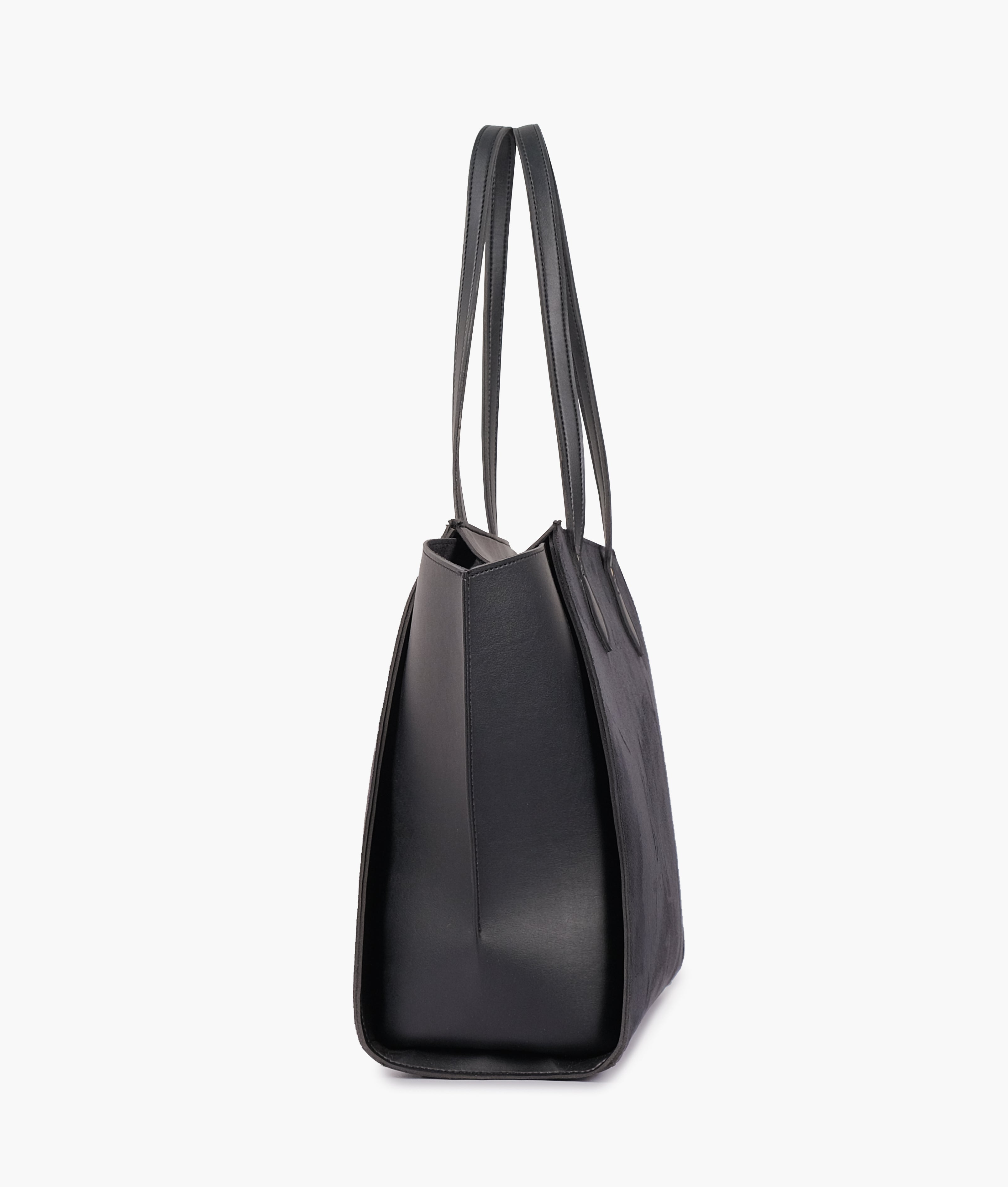 LumaVex - Black suede classic tote bag