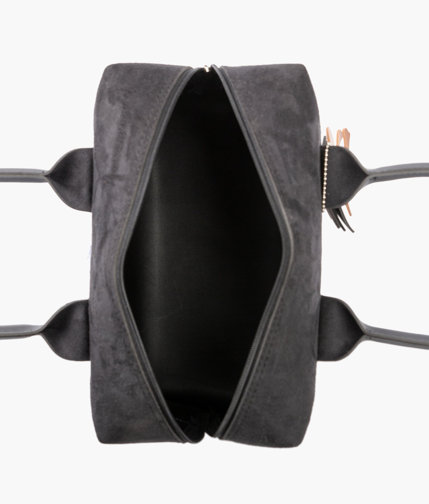 LumaVex - Black suede mini bowling bag