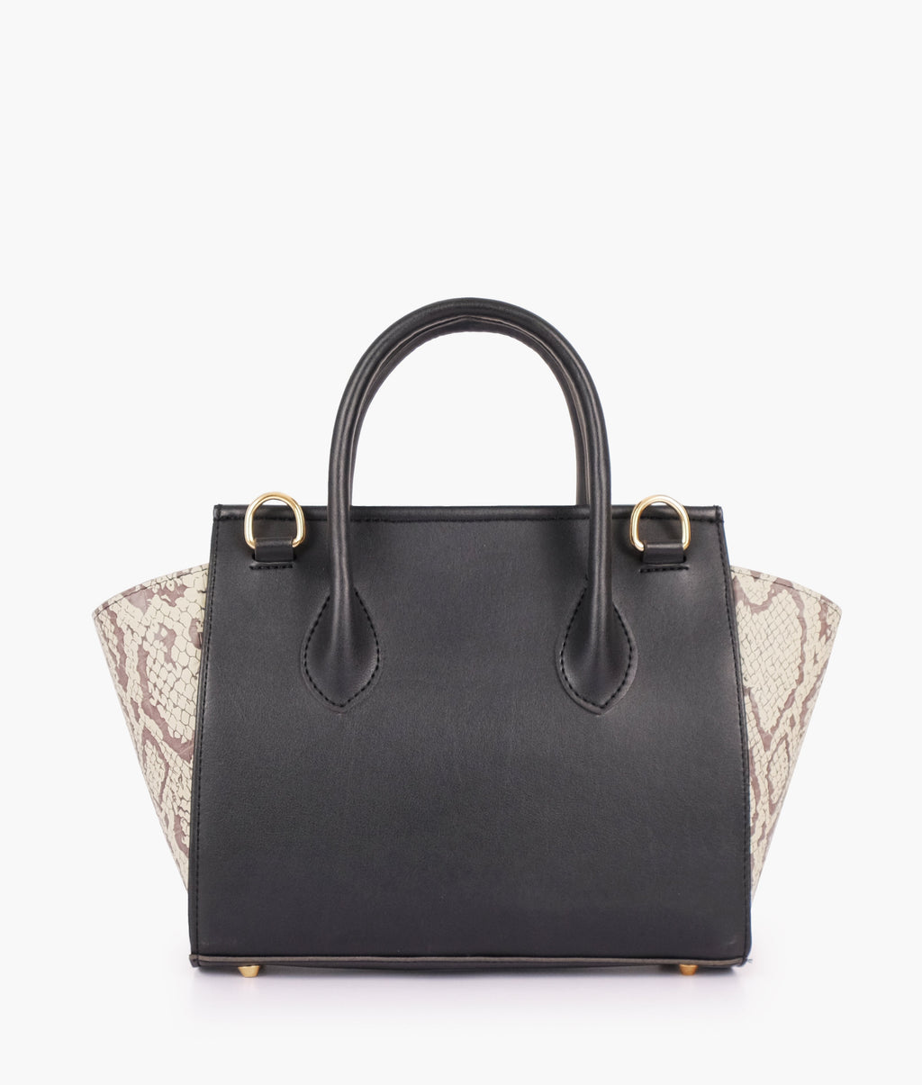 LumaVex - Black trapeze handbag