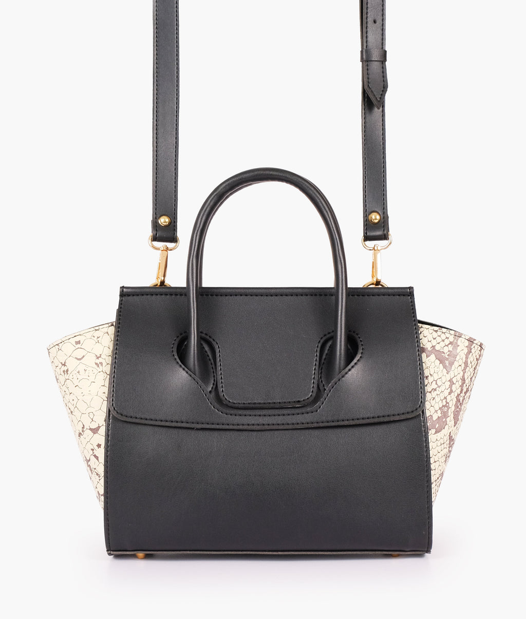 LumaVex - Black trapeze handbag