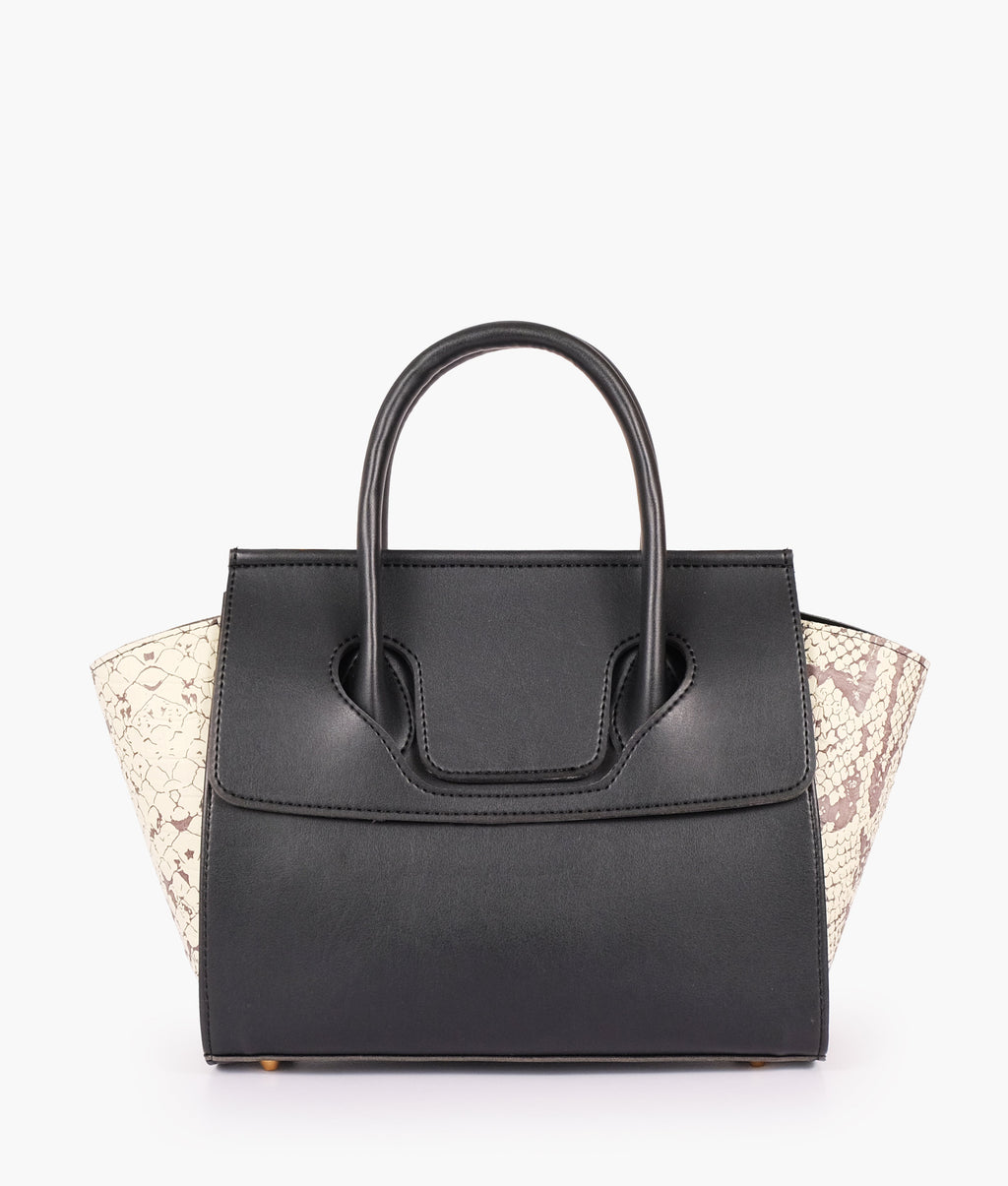 LumaVex - Black trapeze handbag