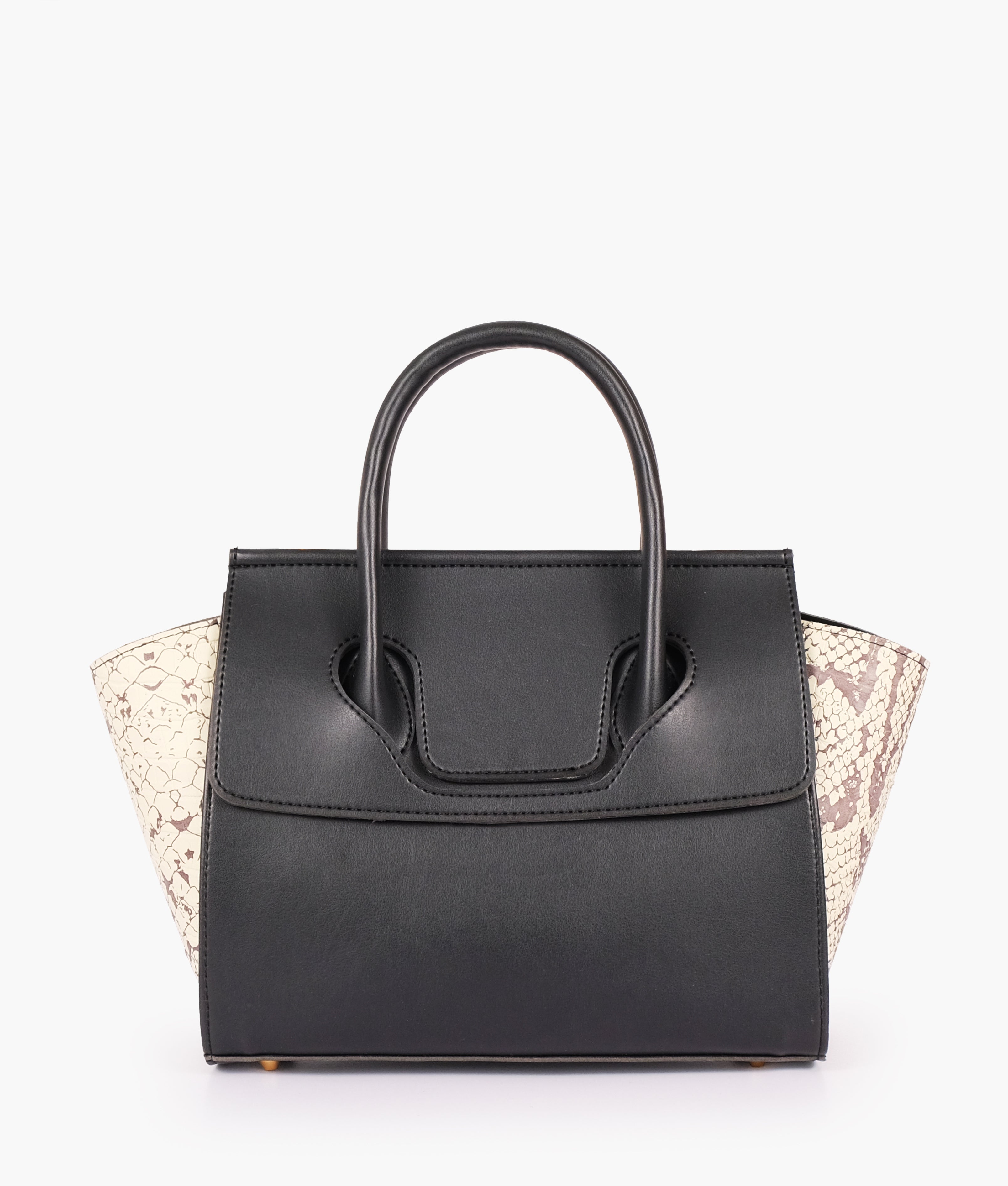LumaVex - Black trapeze handbag