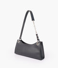 LumaVex - Black weaved elongated chain handle purse