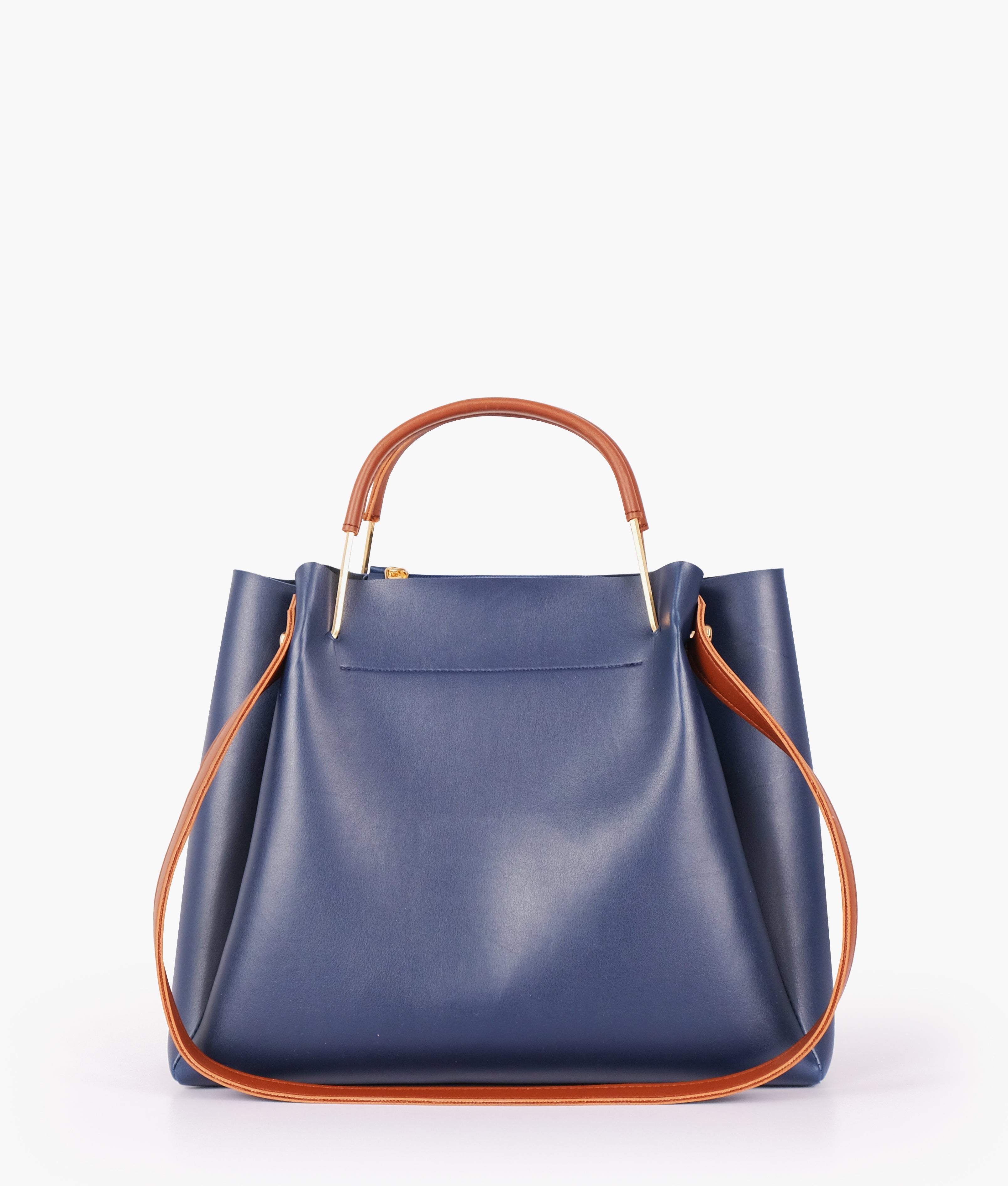 LumaVex - Blue metal handle tote bag