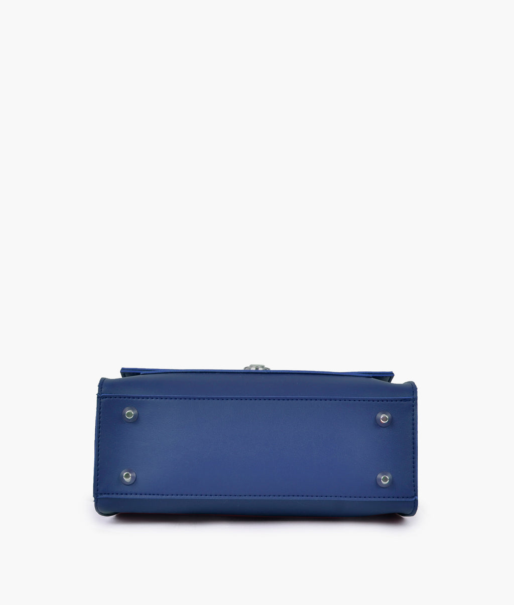 LumaVex - Blue push-lock messenger bag