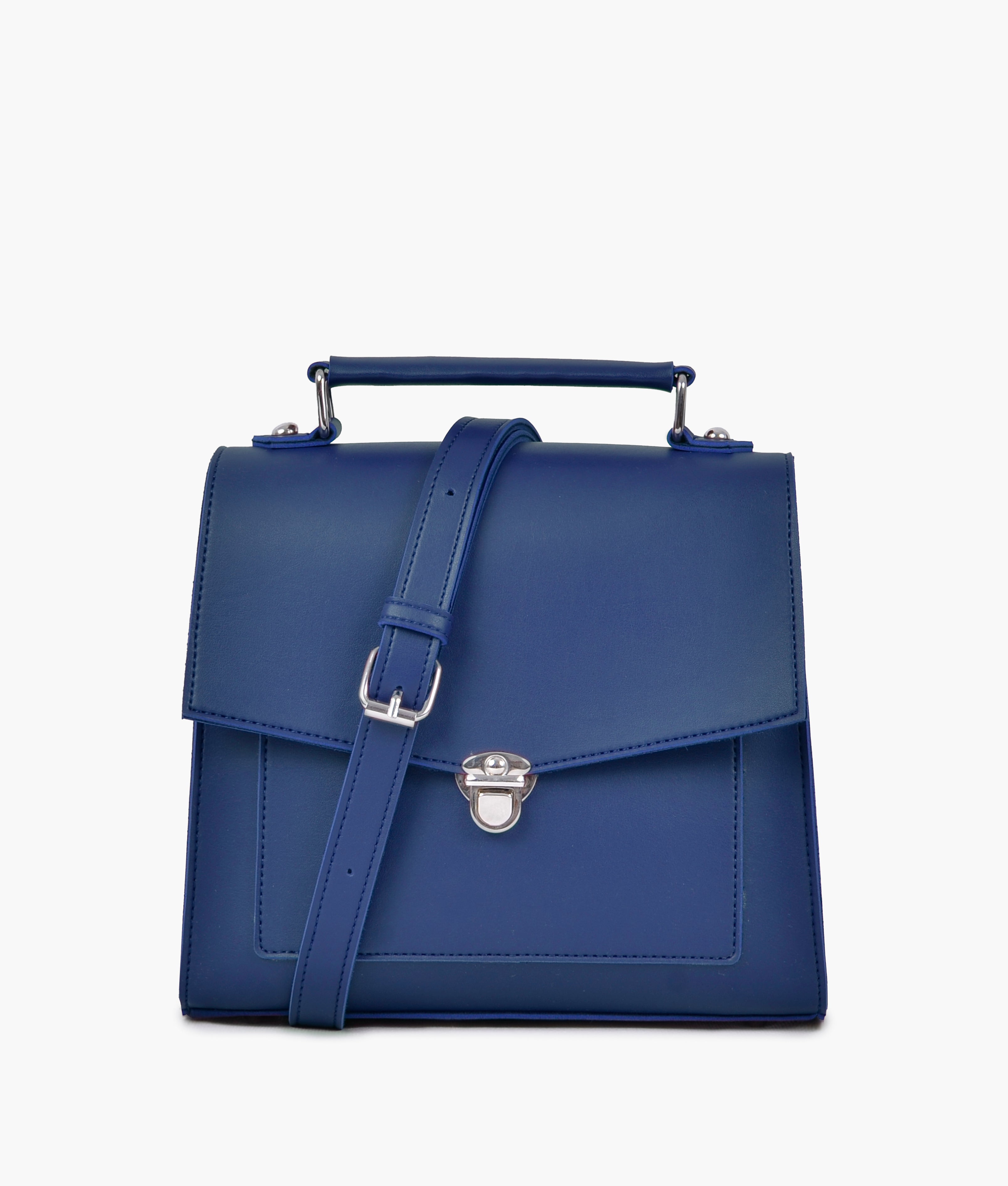 LumaVex - Blue push-lock messenger bag
