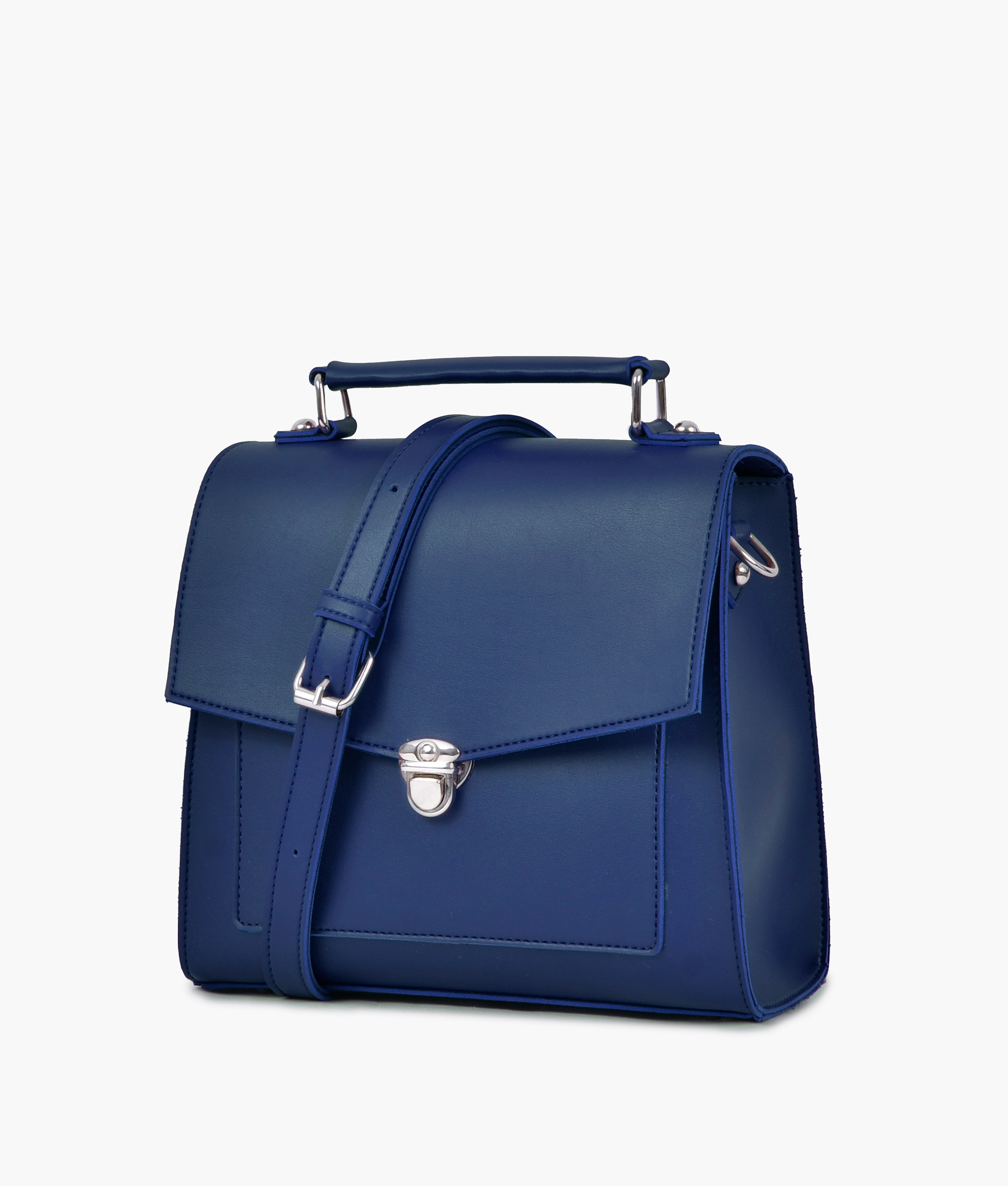 LumaVex - Blue push-lock messenger bag