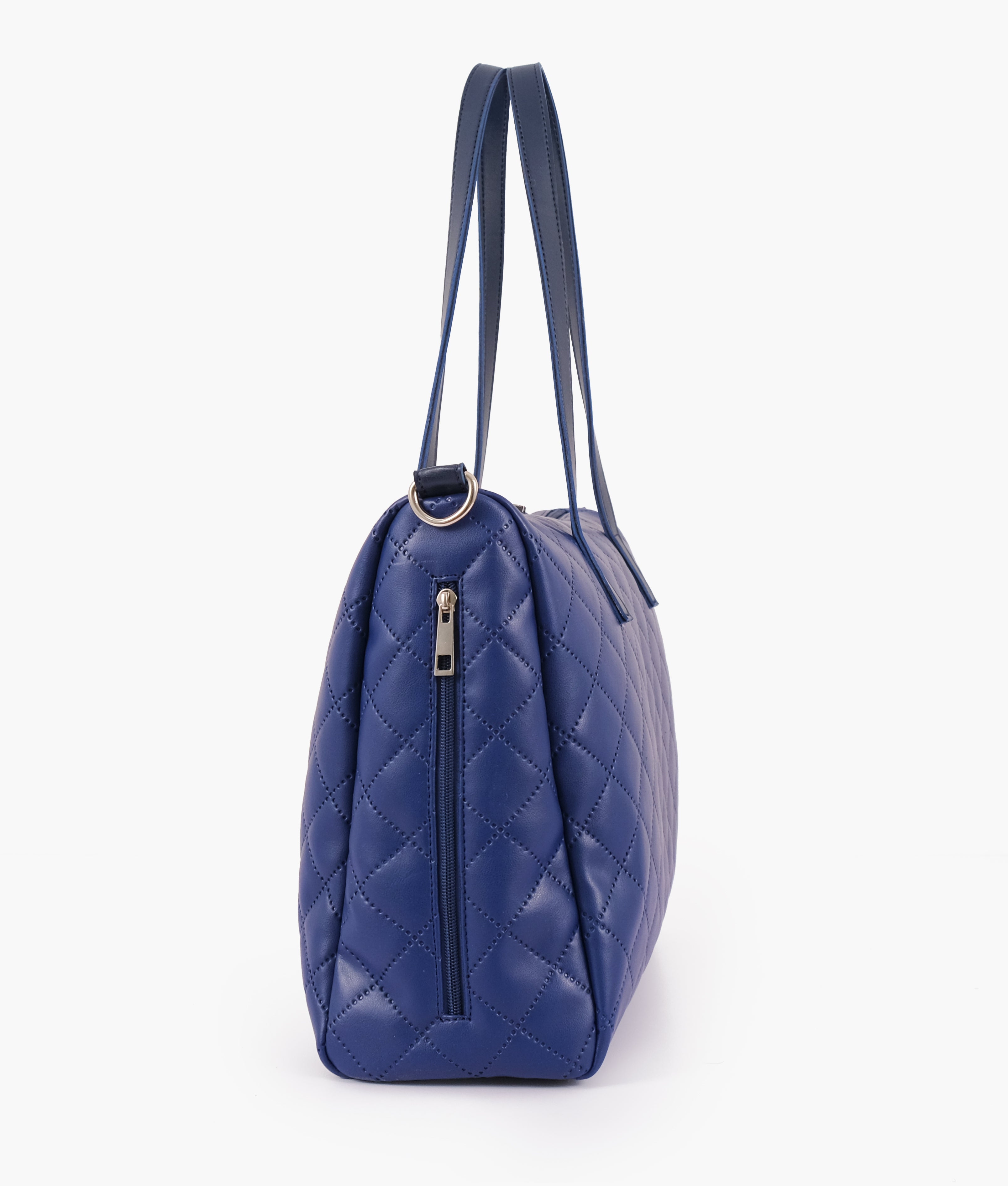 LumaVex - Blue quilted carryall tote bag