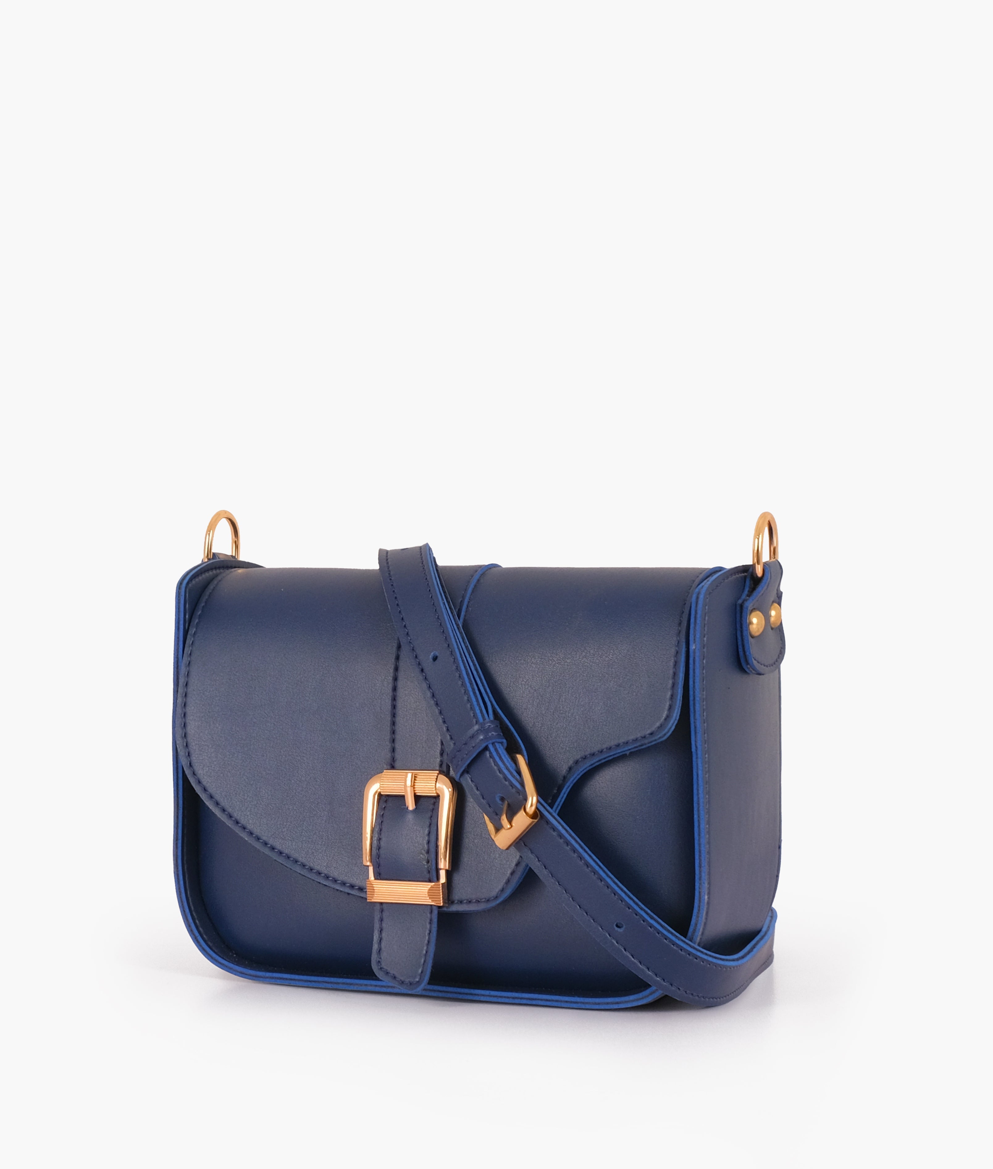 LumaVex - Blue saddle buckle bag