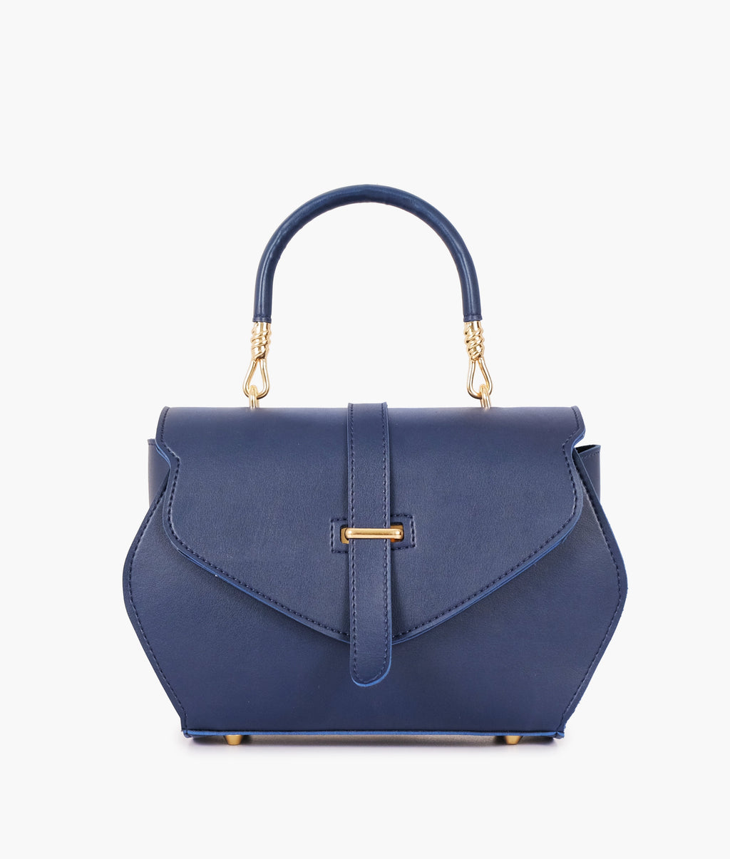 LumaVex - Blue top-handle hexagon bag