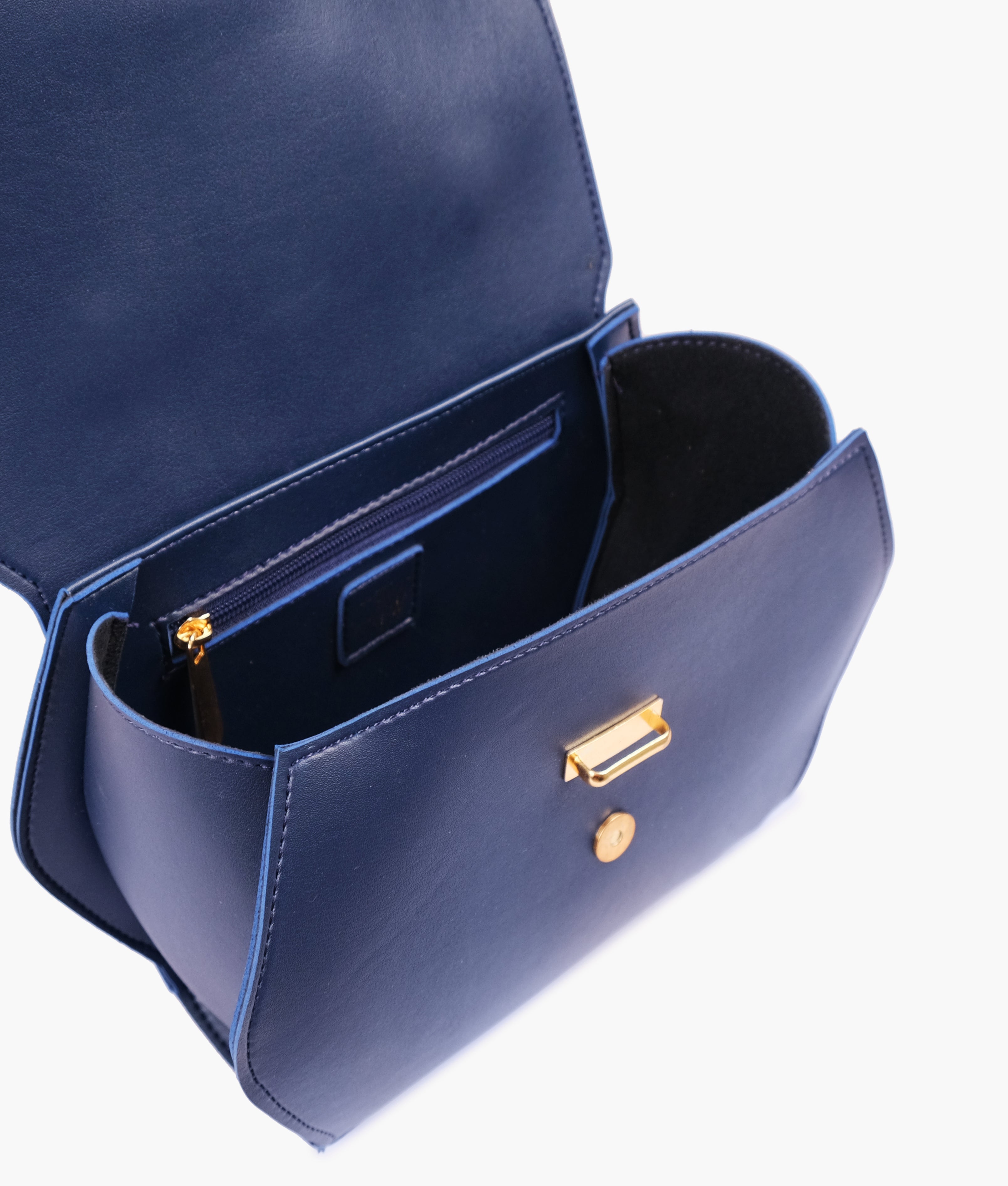 LumaVex - Blue top-handle hexagon bag