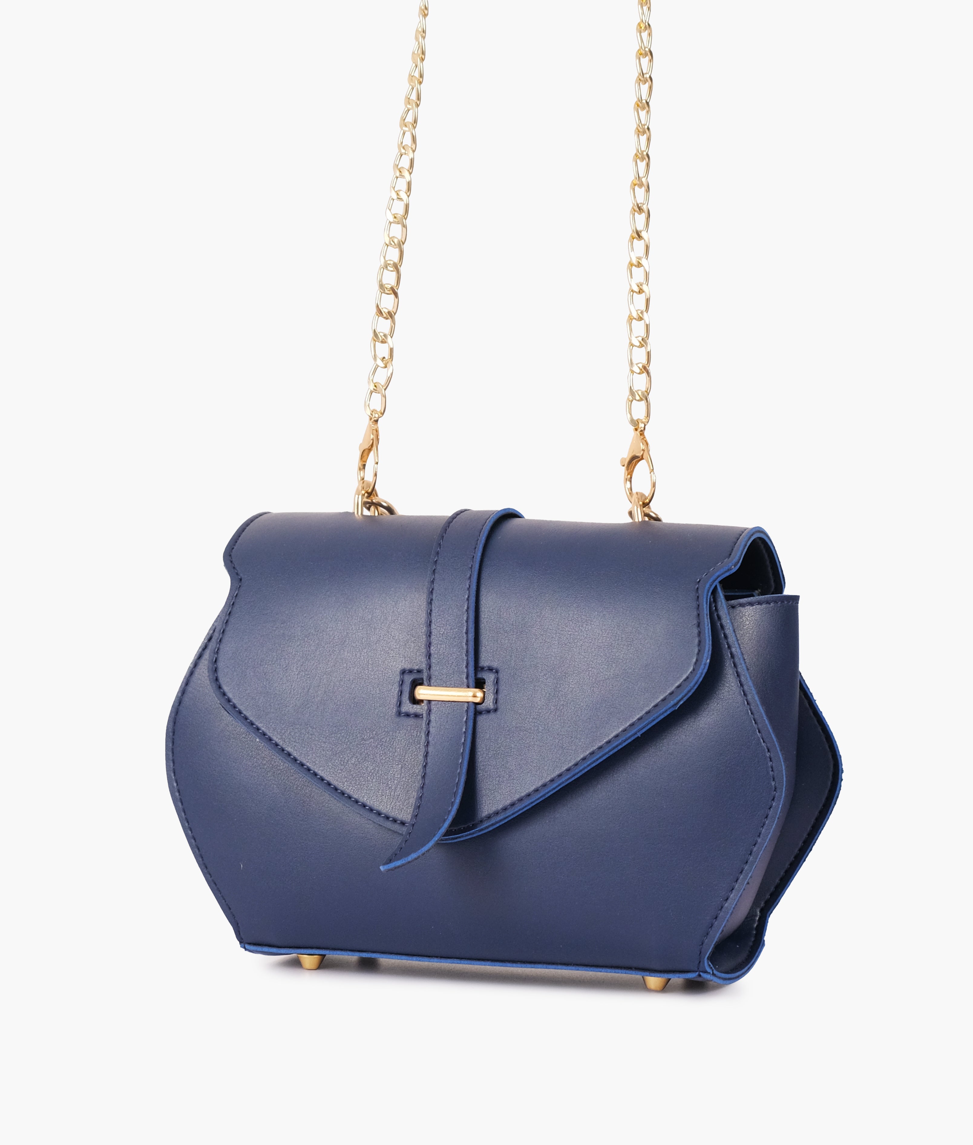 LumaVex - Blue top-handle hexagon bag