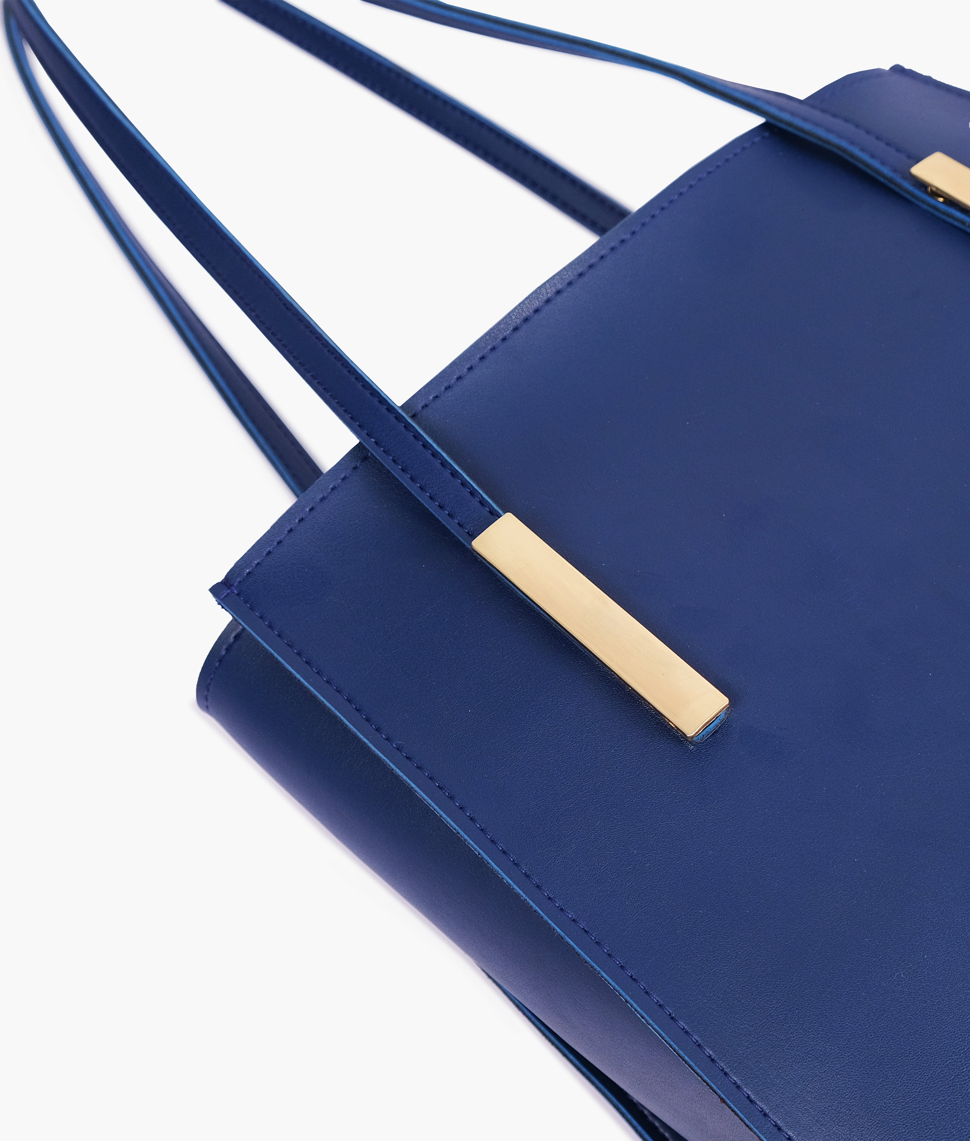 LumaVex - Blue zipper shoulder bag with long handle
