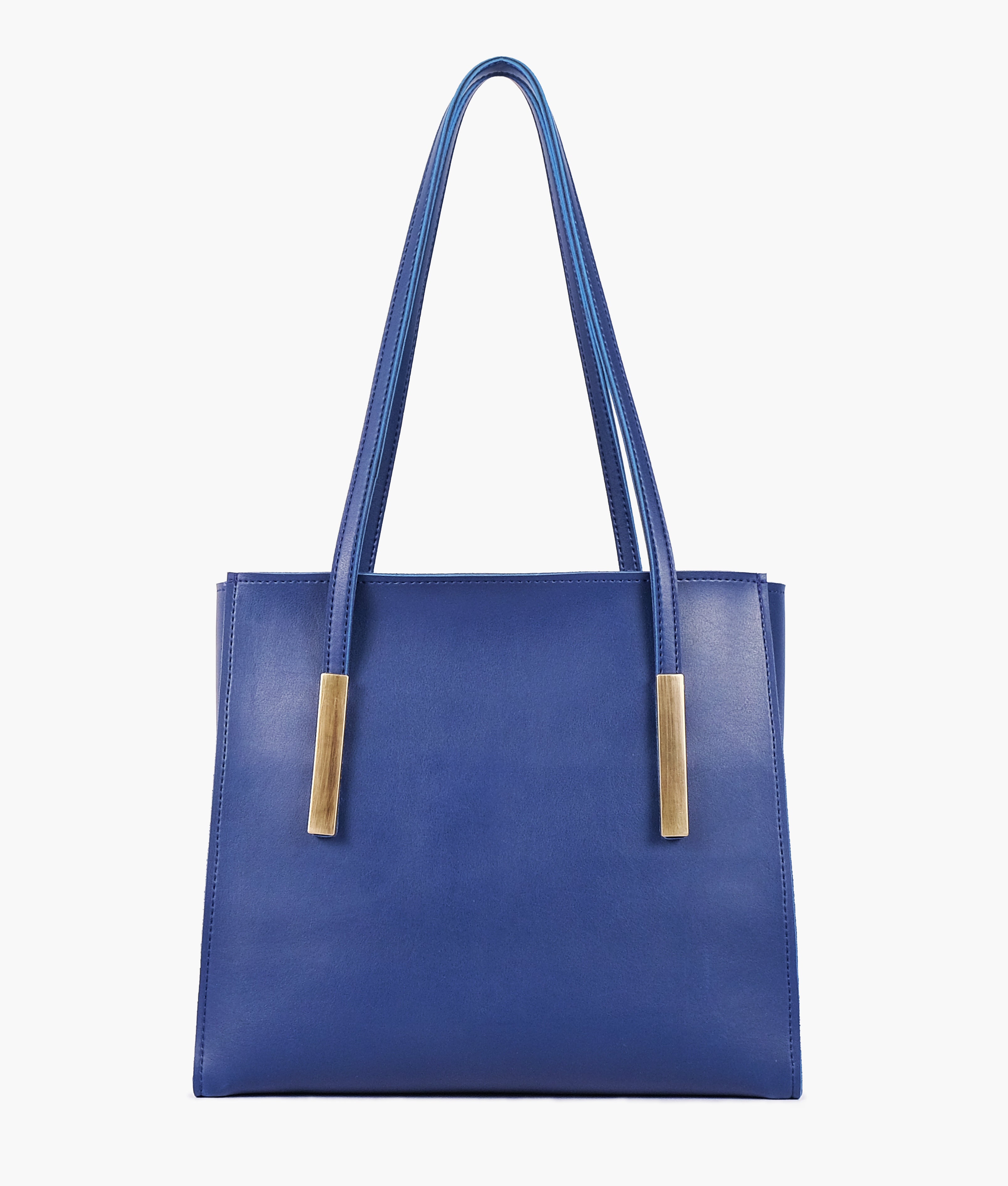LumaVex - Blue zipper shoulder bag with long handle