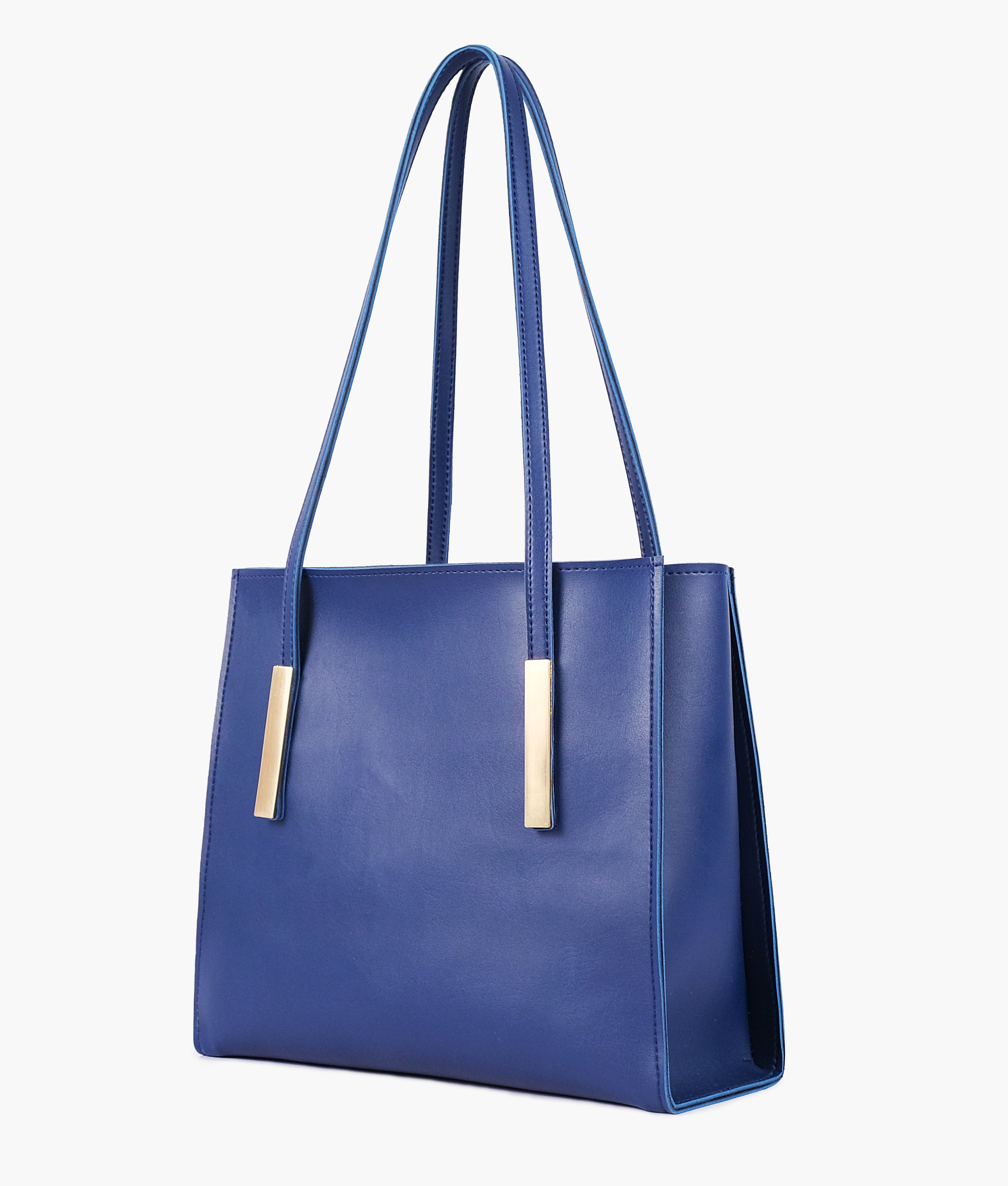 LumaVex - Blue zipper shoulder bag with long handle