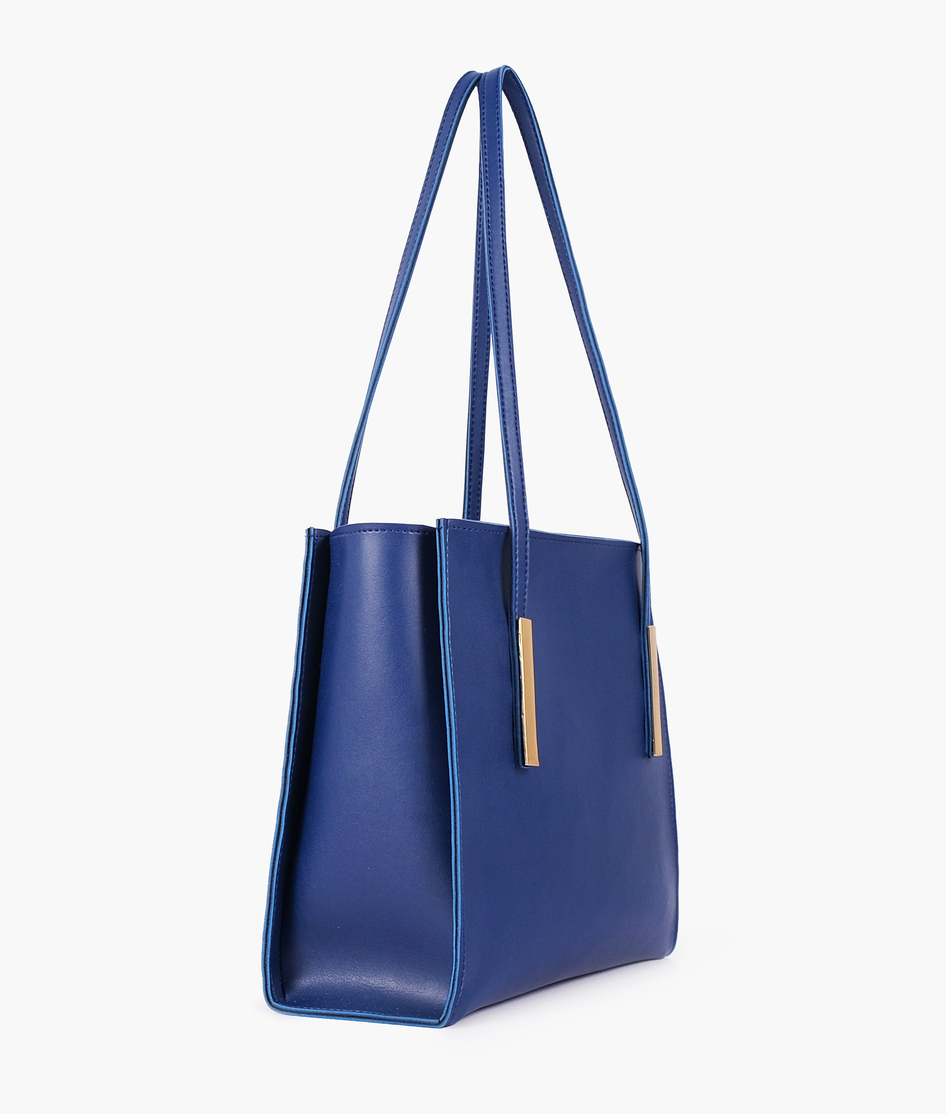 LumaVex - Blue zipper shoulder bag with long handle