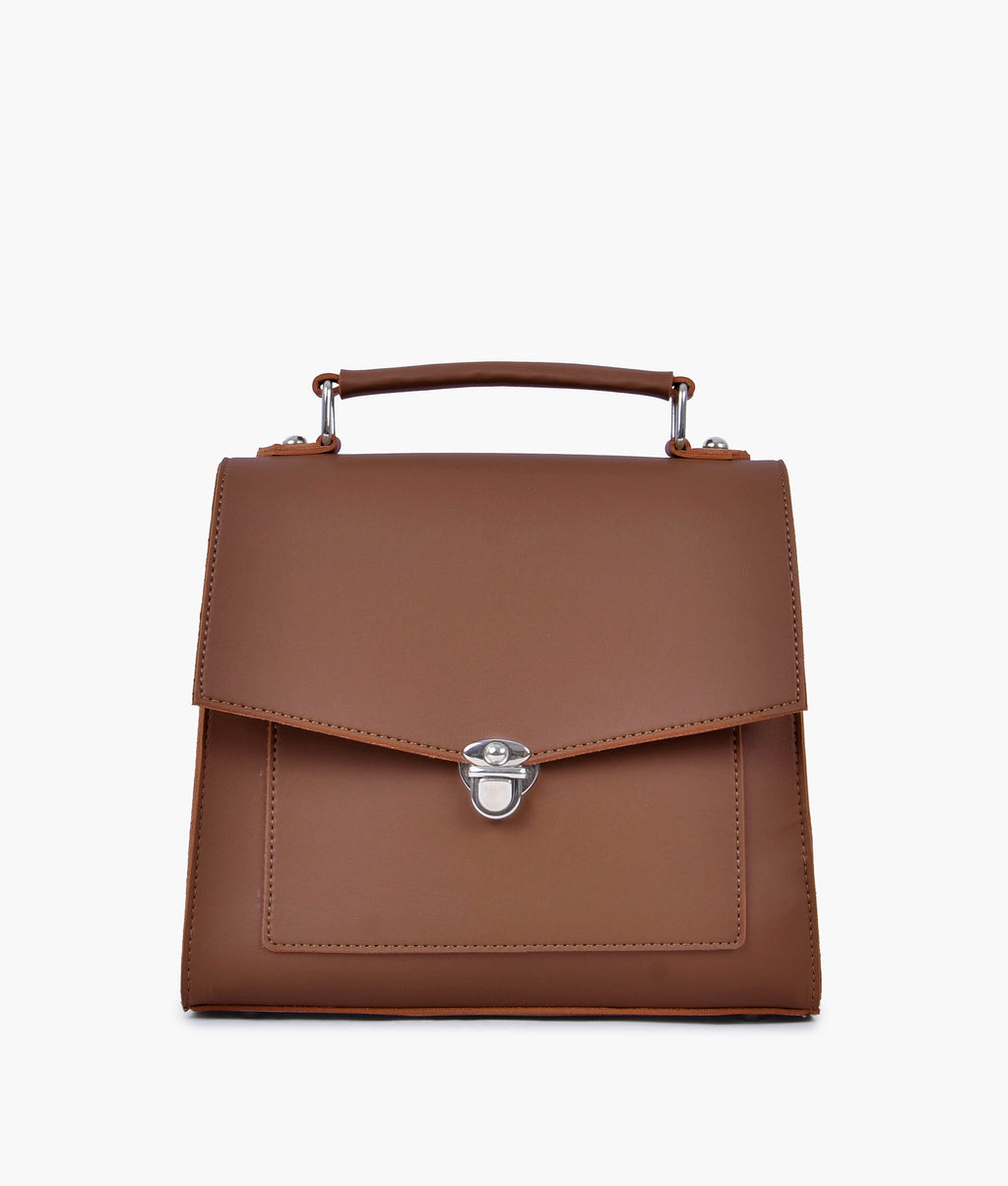 LumaVex - Brown push-lock messenger bag
