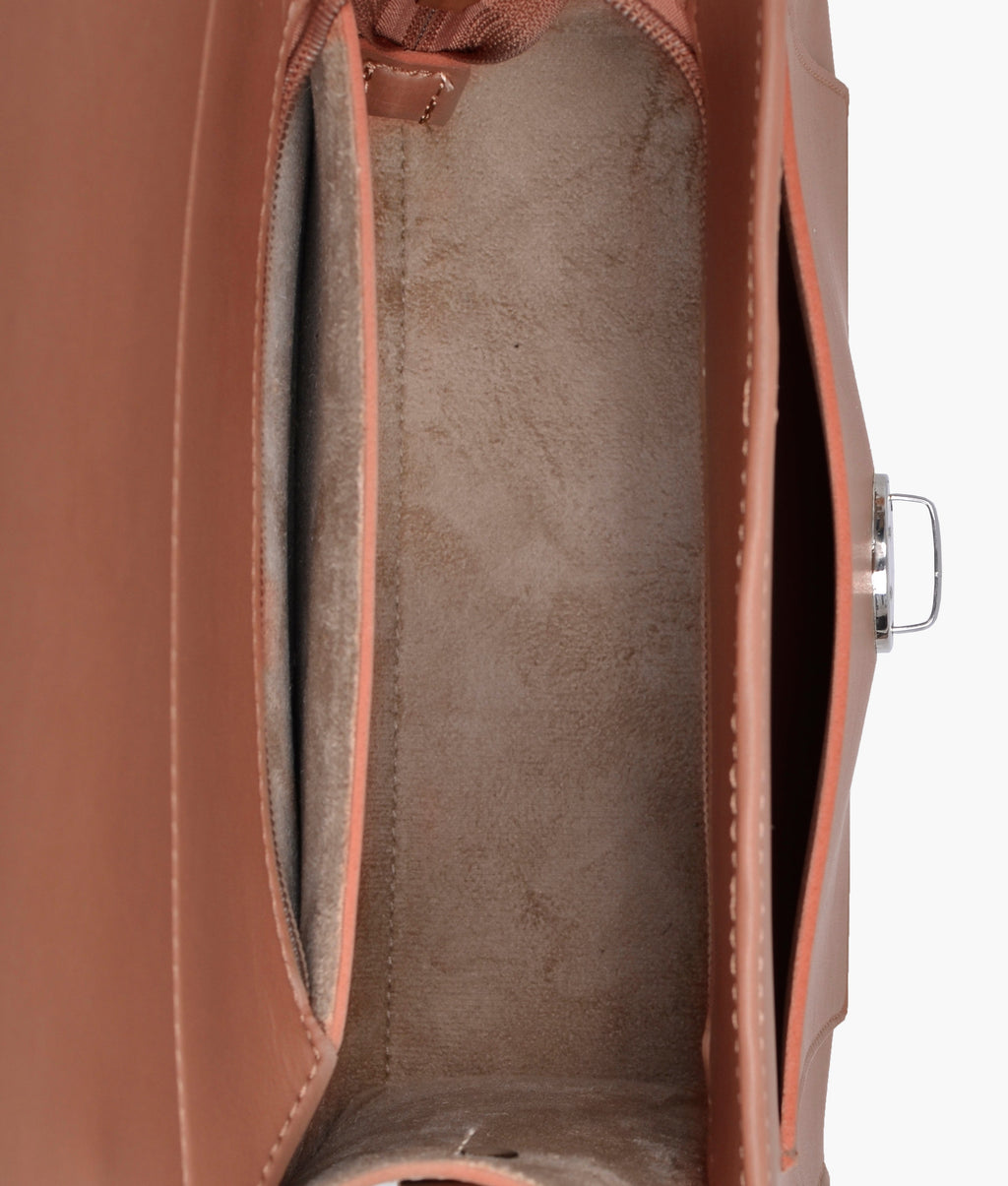 LumaVex - Brown push-lock messenger bag