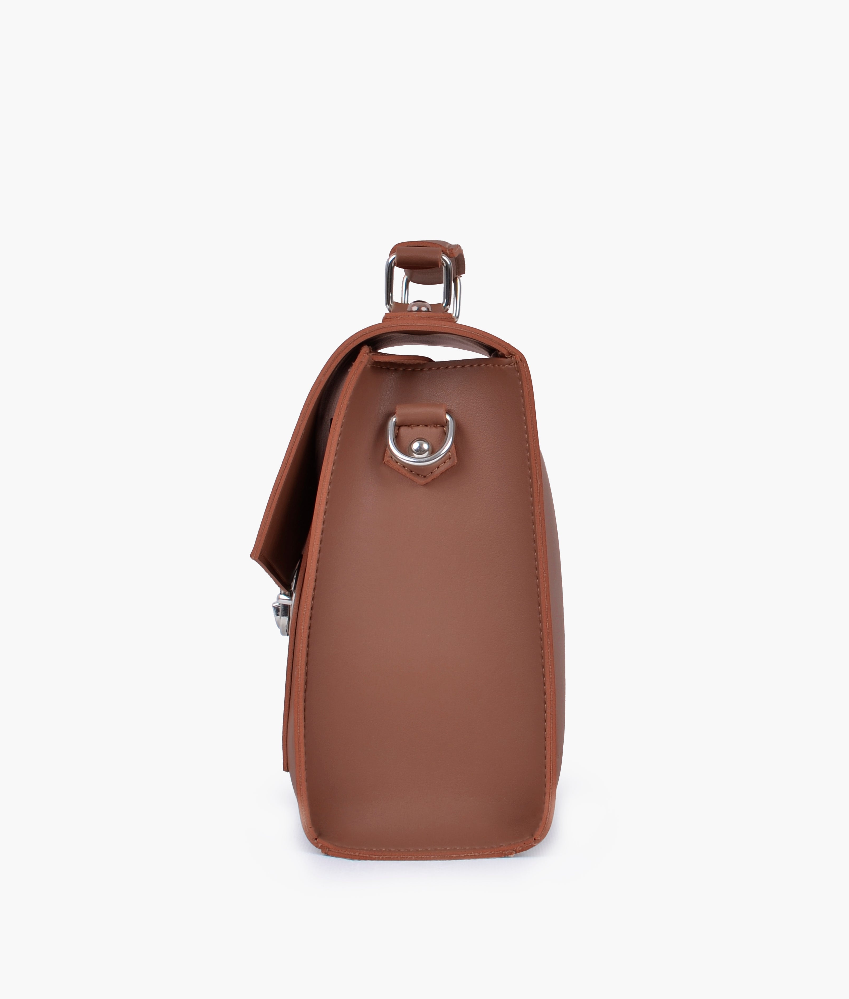 LumaVex - Brown push-lock messenger bag
