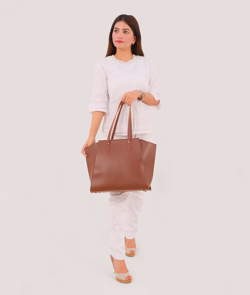LumaVex - Brown classic tote bag