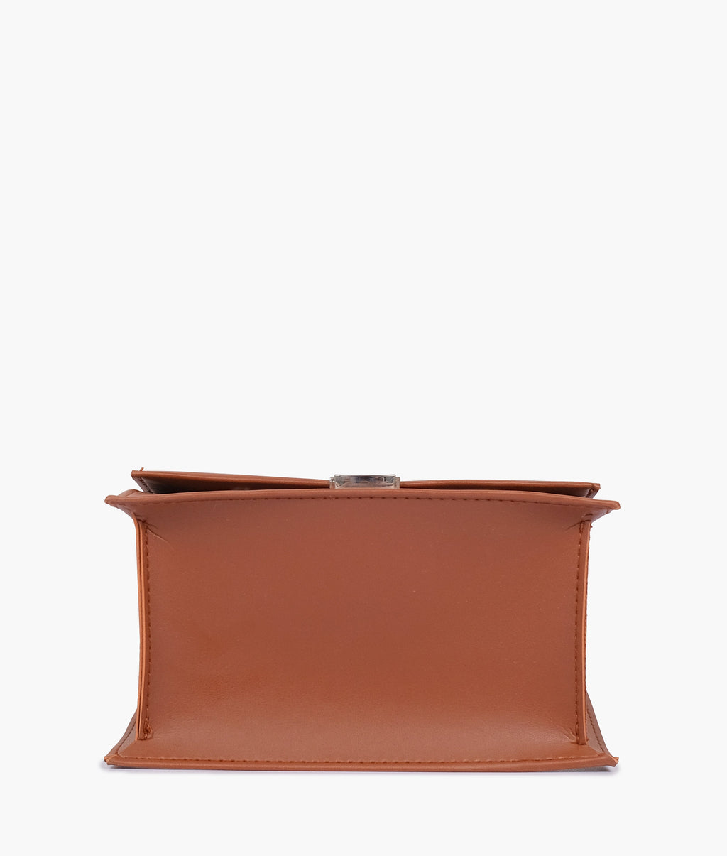 LumaVex - Brown top-handle mini cross-body bag