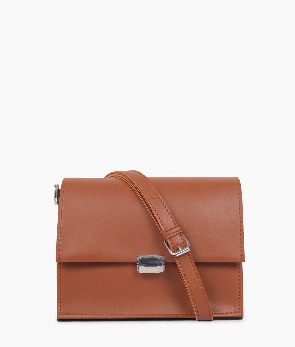 LumaVex - Brown top-handle mini cross-body bag