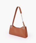 LumaVex - Brown weaved elongated chain handle purse