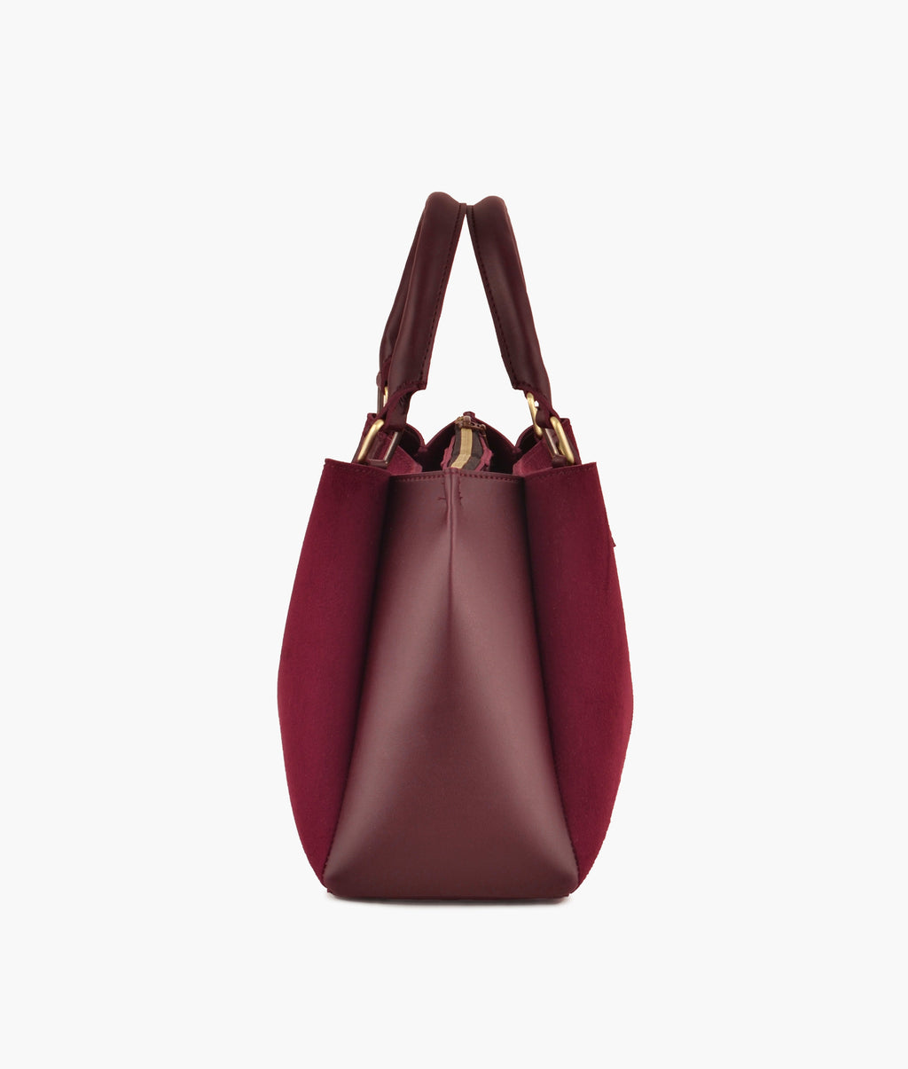 LumaVex - Burgundy suede mini bag