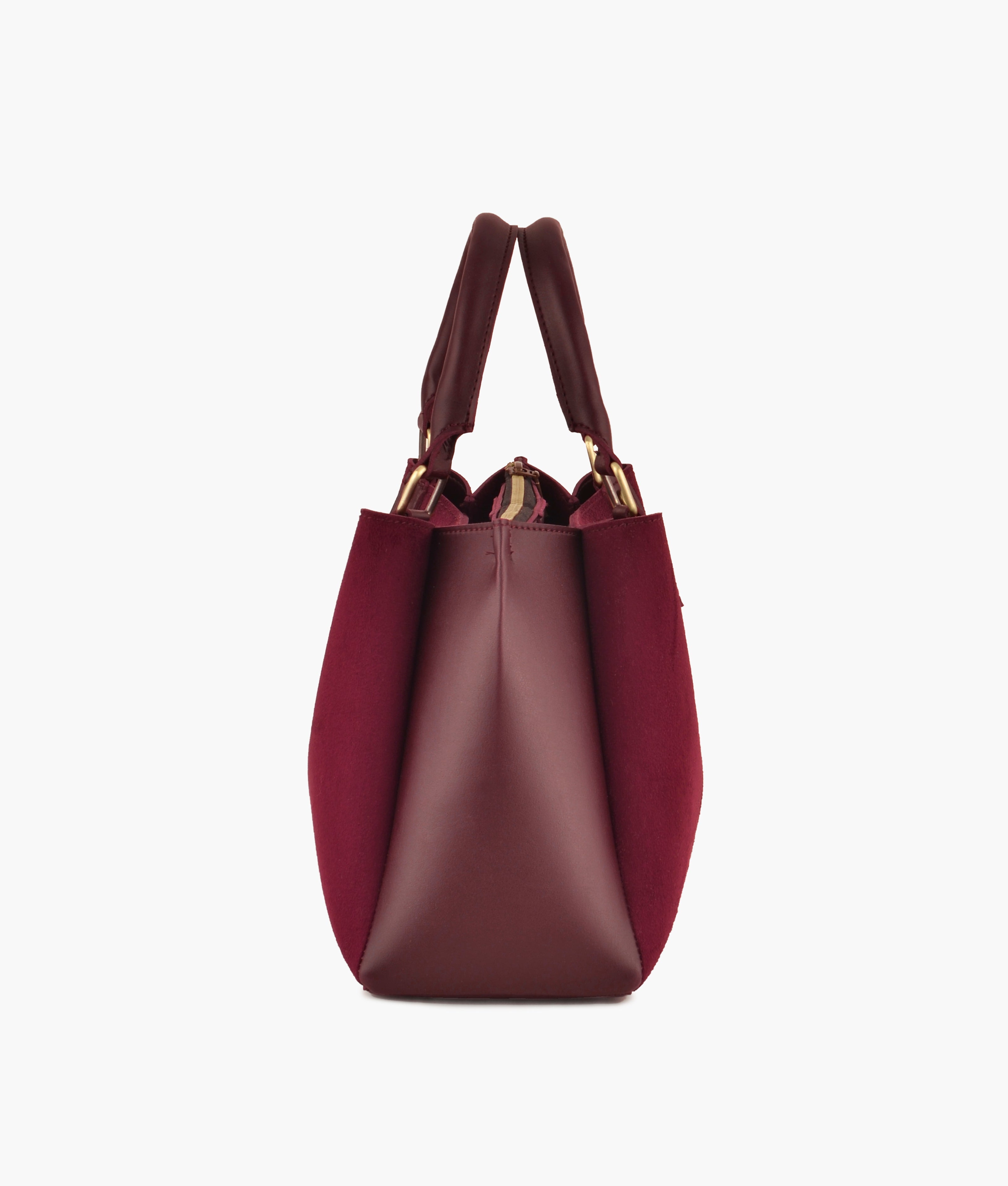 LumaVex - Burgundy suede mini bag