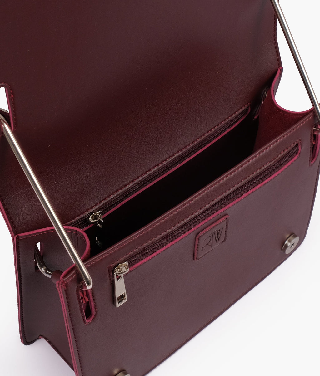 LumaVex - Burgundy loop strap shoulder bag