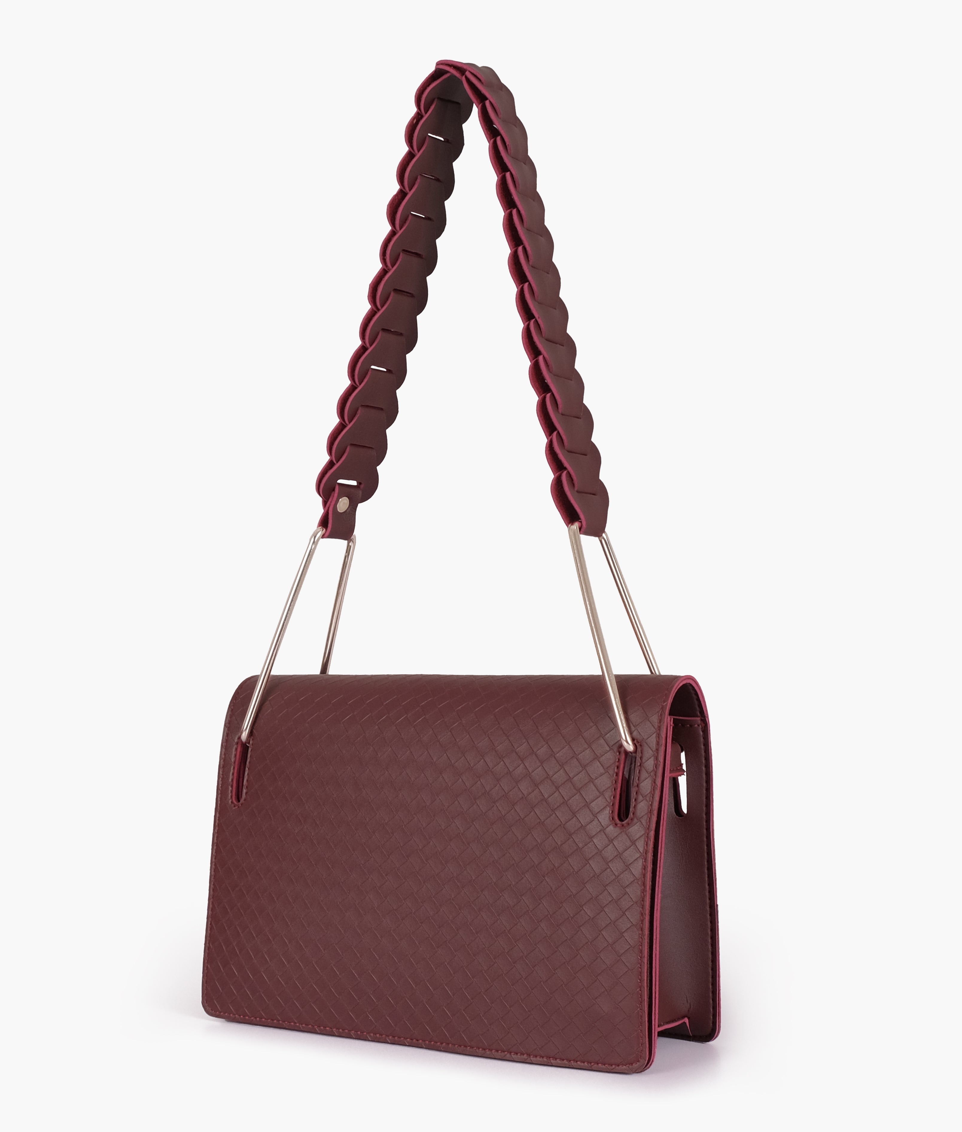 LumaVex - Burgundy loop strap shoulder bag