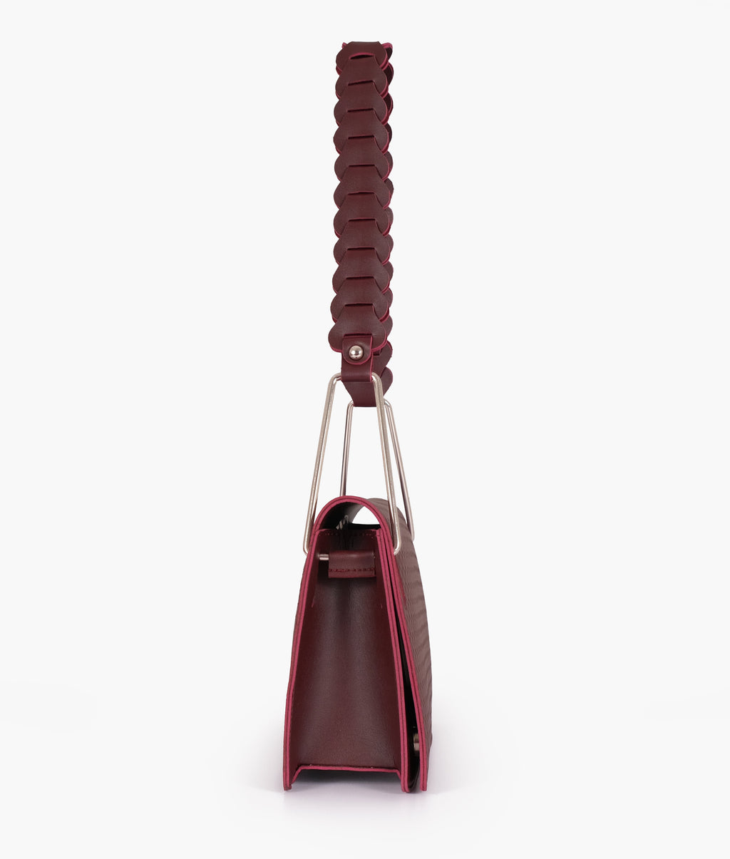 LumaVex - Burgundy loop strap shoulder bag