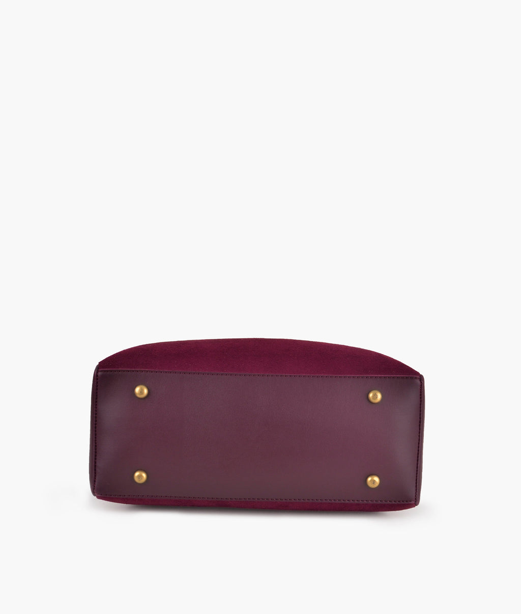 LumaVex - Burgundy suede mini bag