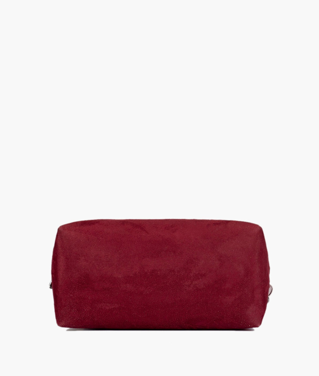 LumaVex - Burgundy suede mini bowling bag