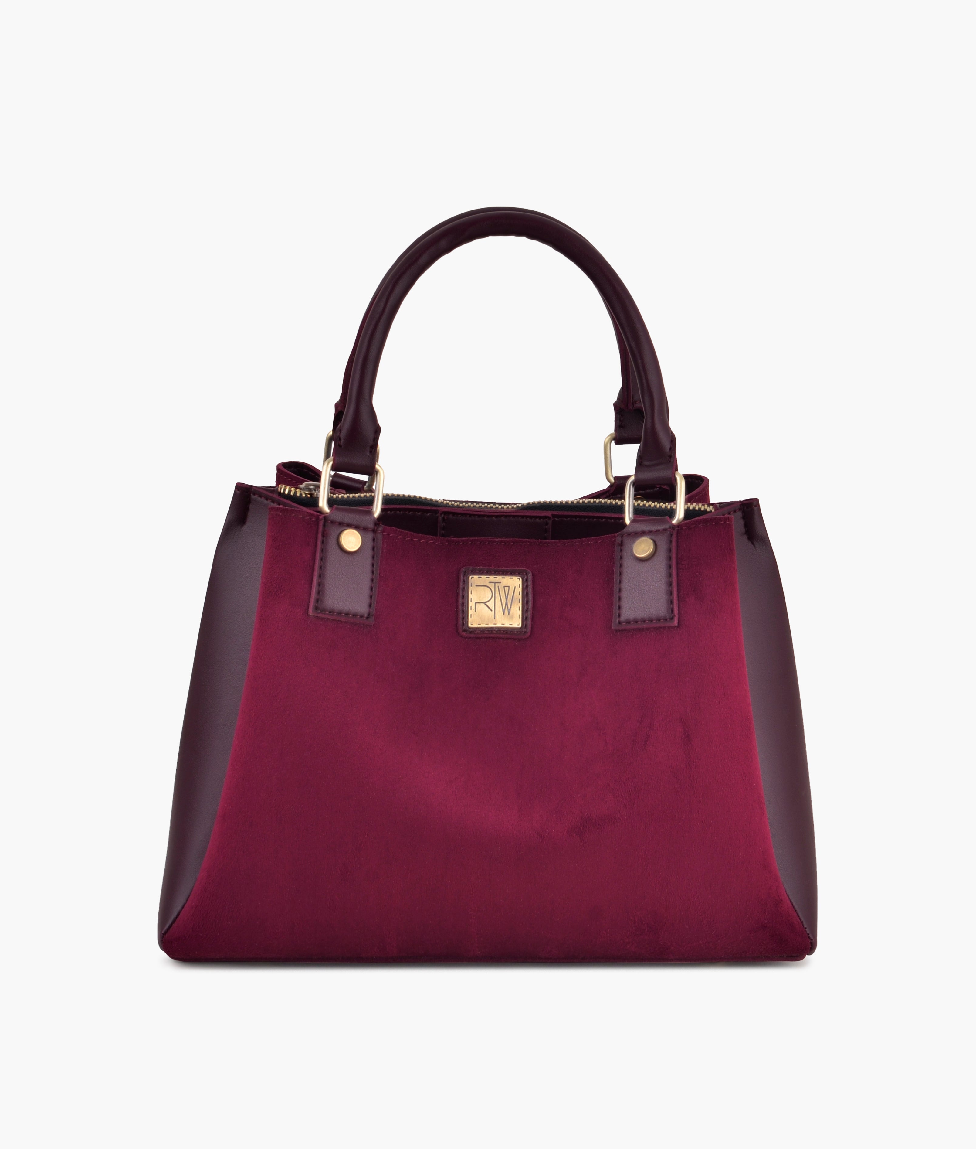 LumaVex - Burgundy suede mini bag